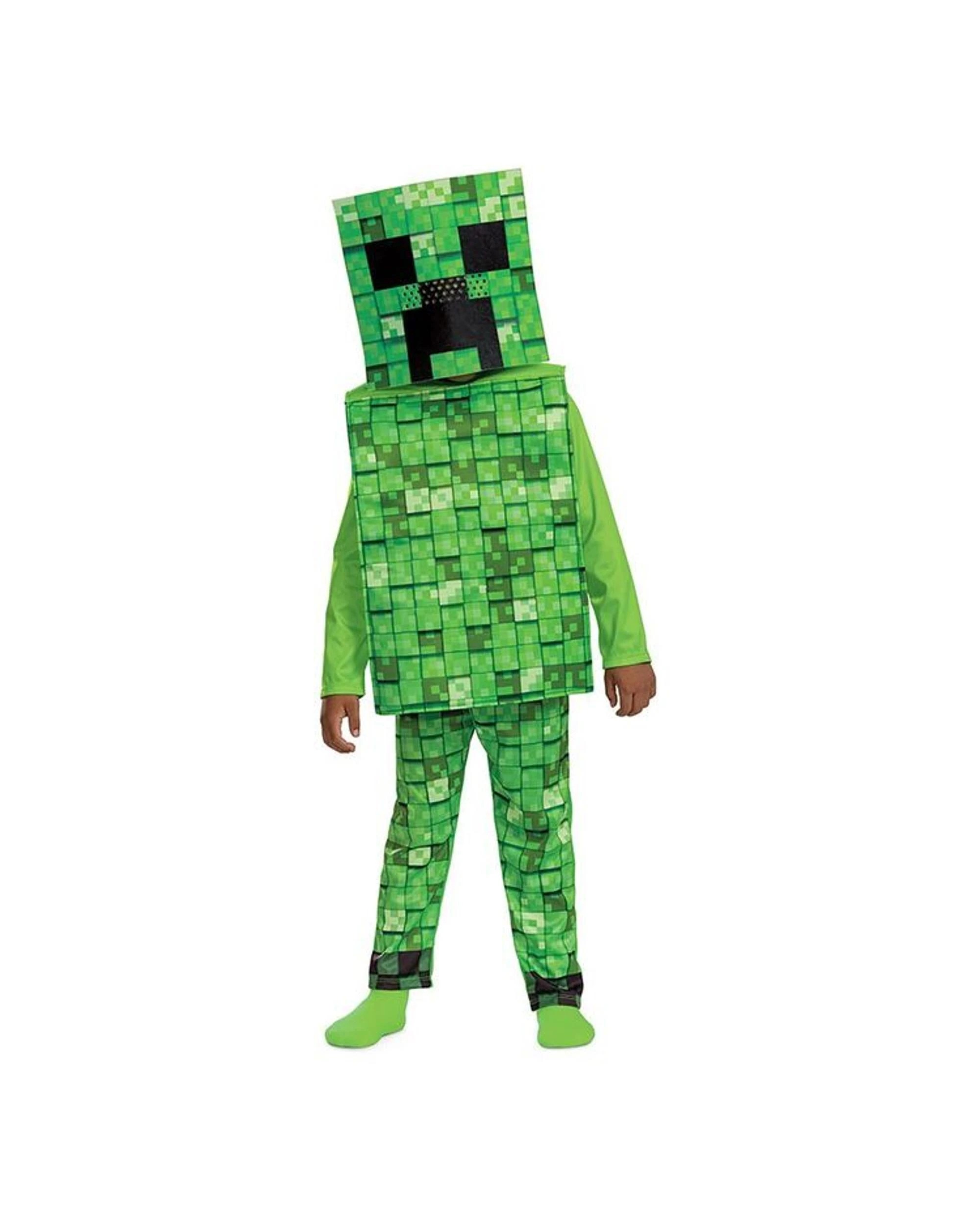 1 Minecraft Creeper Value Plus Costume Size 7-8 Years, 1 of 4