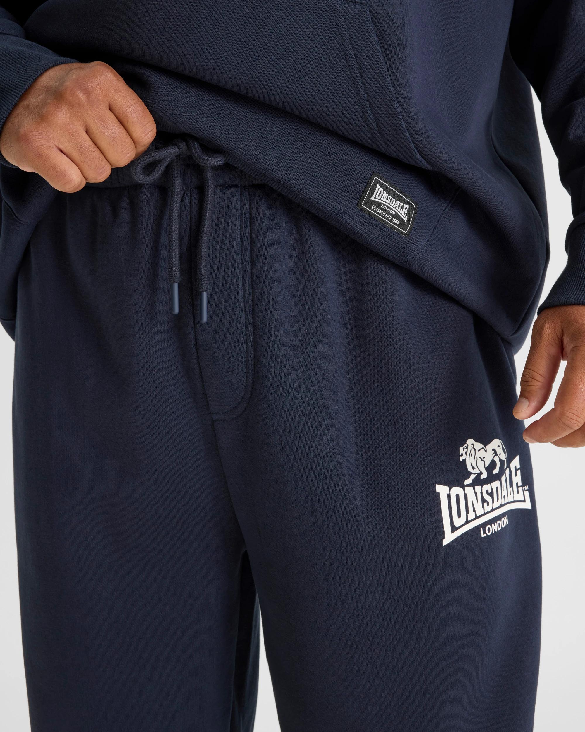 4 Lonsdale London Plus Sport Trackpants NAVY, 4 of 6