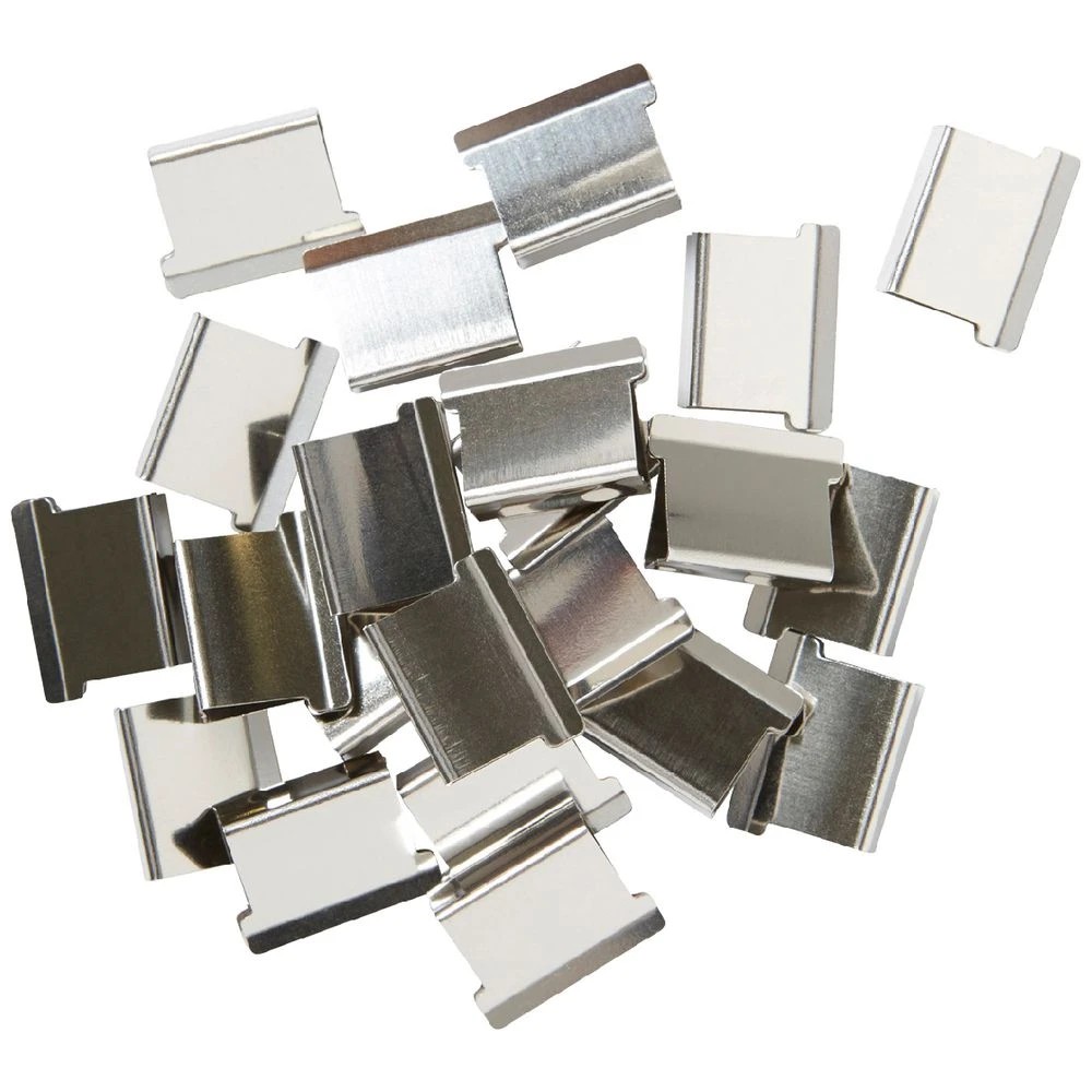 2 J.Burrows Slide Clips Refills Large Silver 40 Pack, 2 of 3