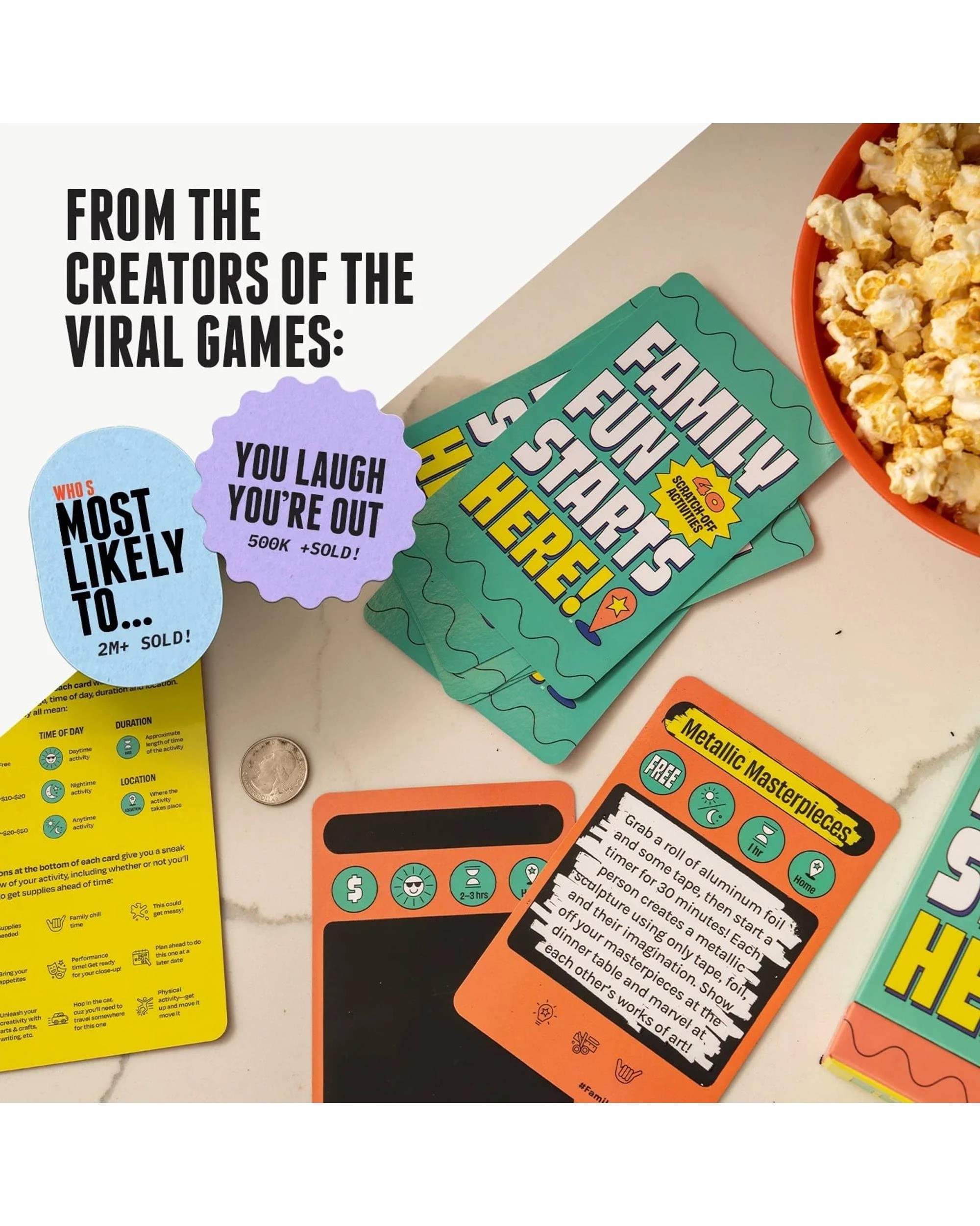 2 Family Fun Starts Here Card Game, 2 of 6