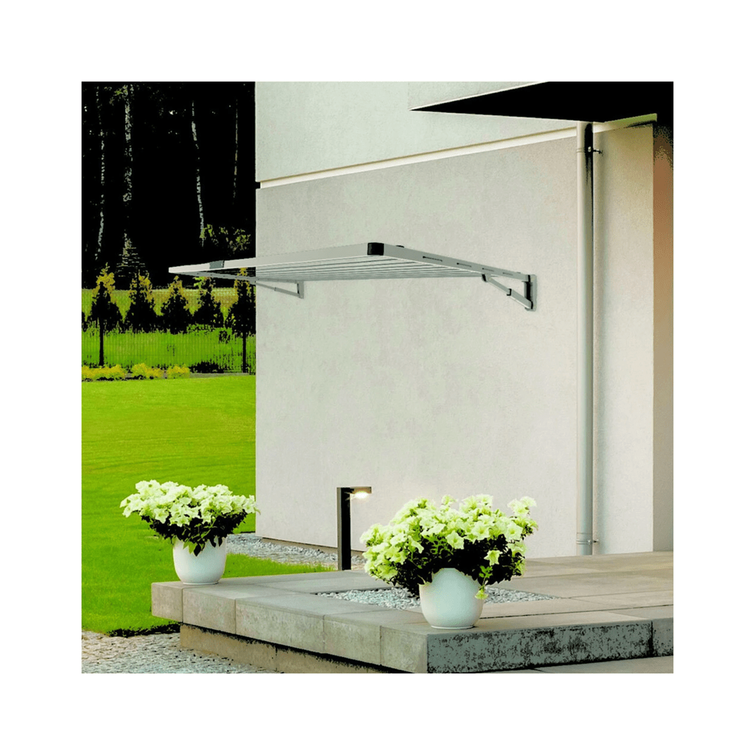 3 Hills Everyday Double Folding Frame Clothesline Galvanised Steel Autumn Stone
 - Beige, 3 of 3