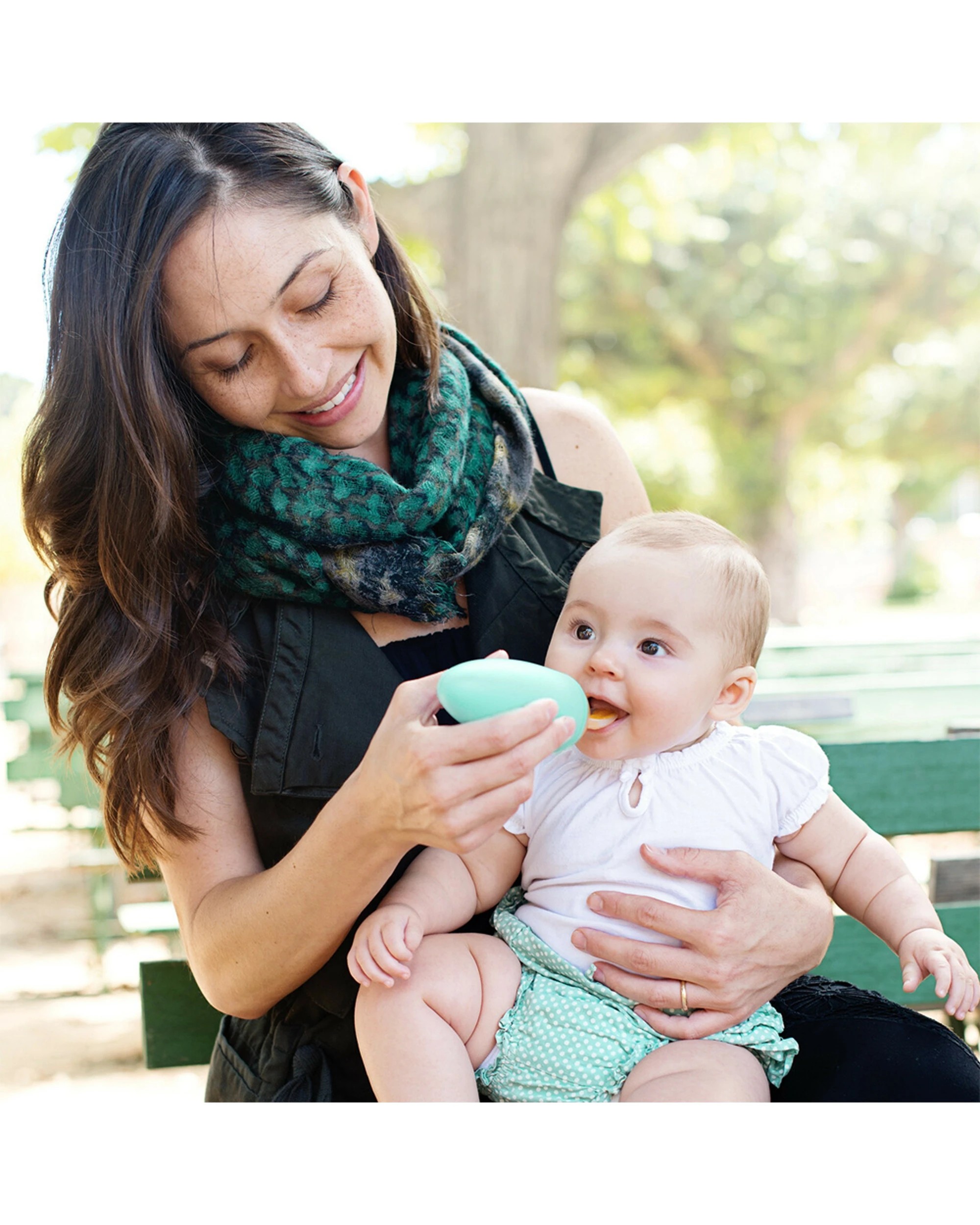 2 Boon Squirt Baby Food Dispensing Spoon Mint - Green, 2 of 3
