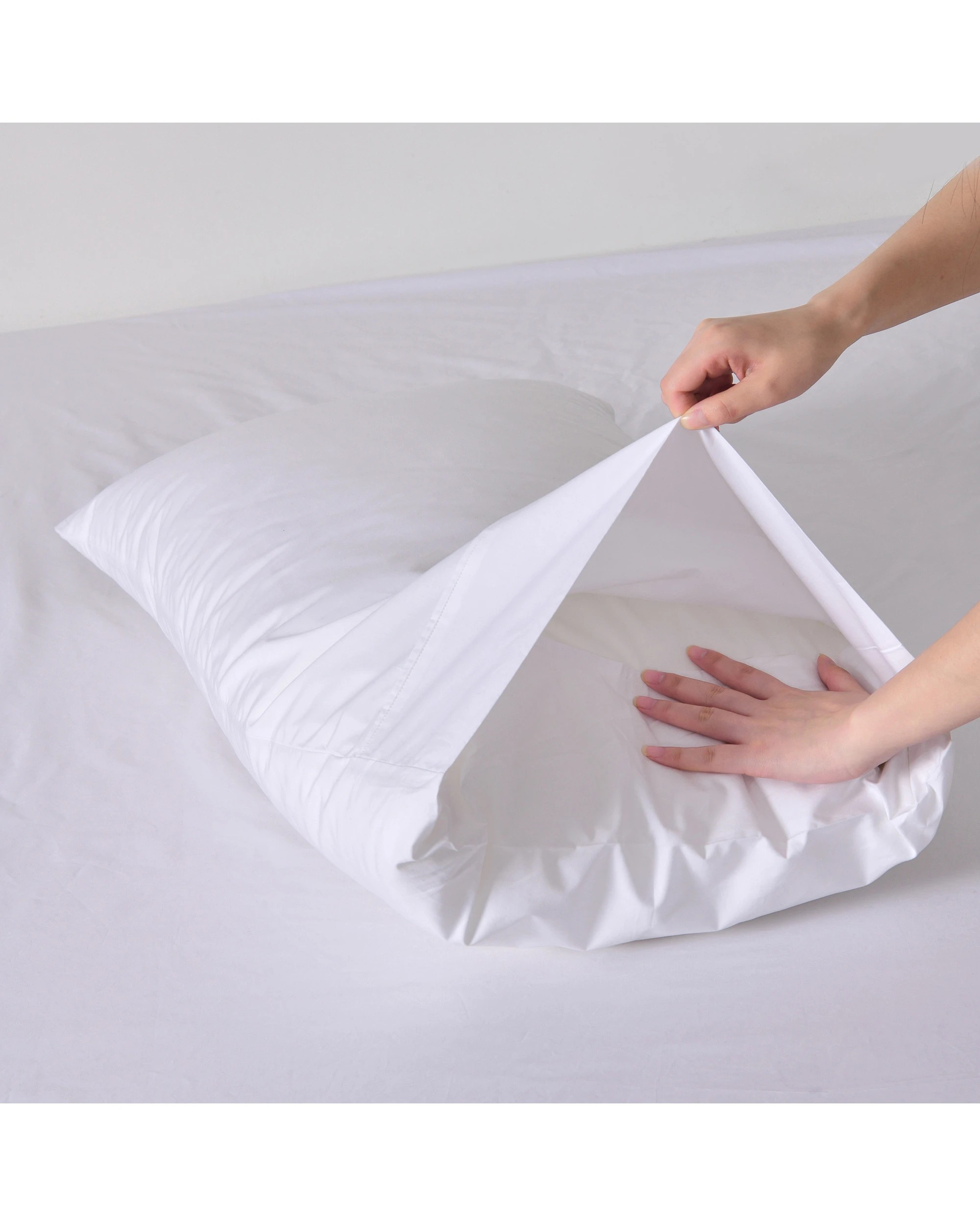 8 Dreamaker 300TC Cotton Percale Sheet Set - Super King Bed - White, 8 of 8