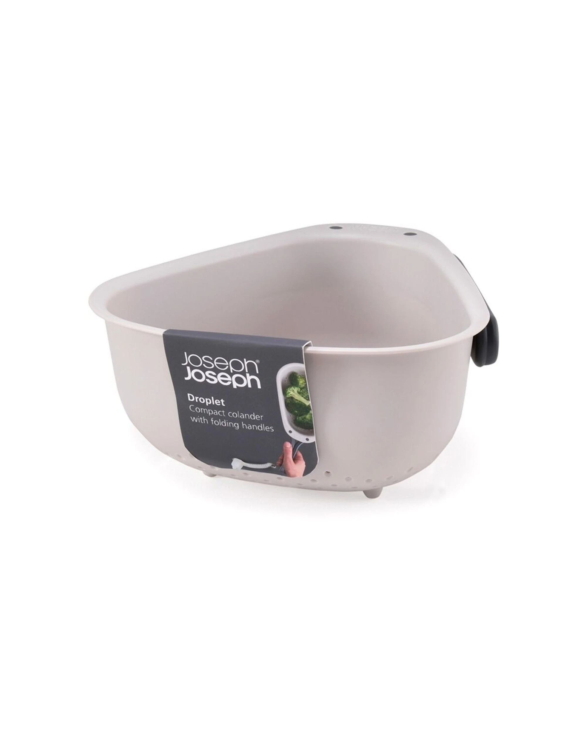 2 Joseph Joseph Droplet Large Kitchen Colander With Folding Handle Durable Kitchen Tool - Beige, 2 of 7