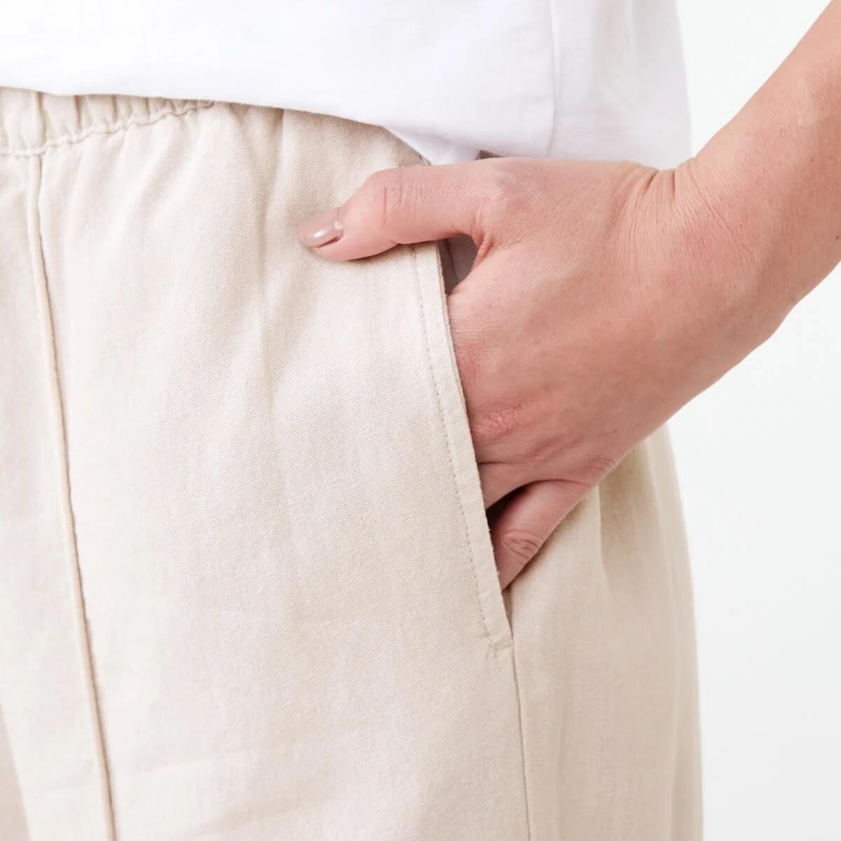 5 Textured Seam Front Pants NATURAL BEIGE, 5 of 6