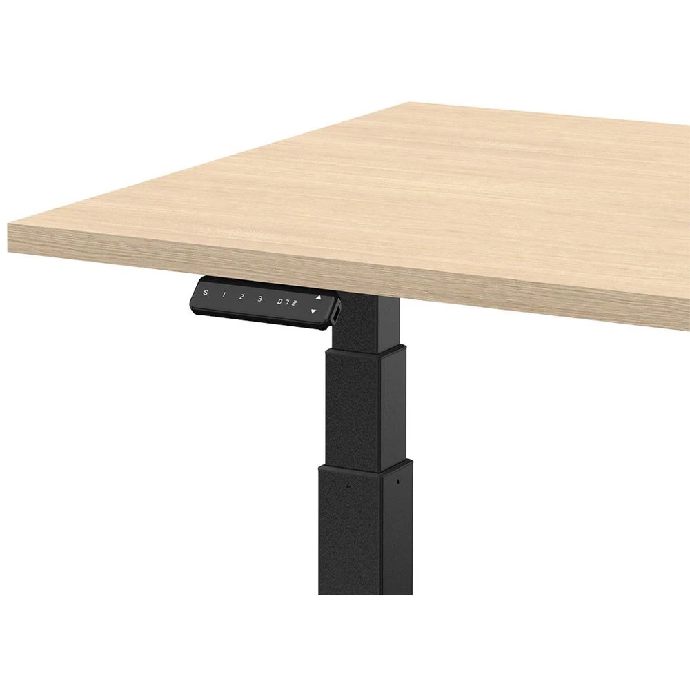 4 Stilford S2 Electric Corner Workstation 1500mm Black/Oak Desks, Tables and Workstations, 4 of 6