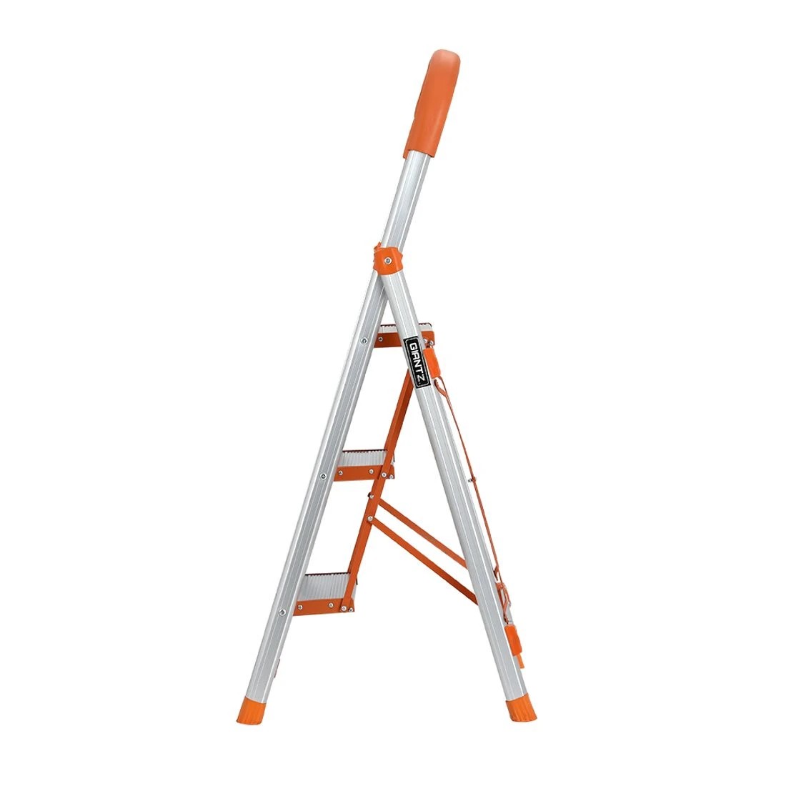 3 Giantz 3 Step Ladder Multi-Purpose Folding Aluminium Light Weight Platform - Silver, 3 of 6