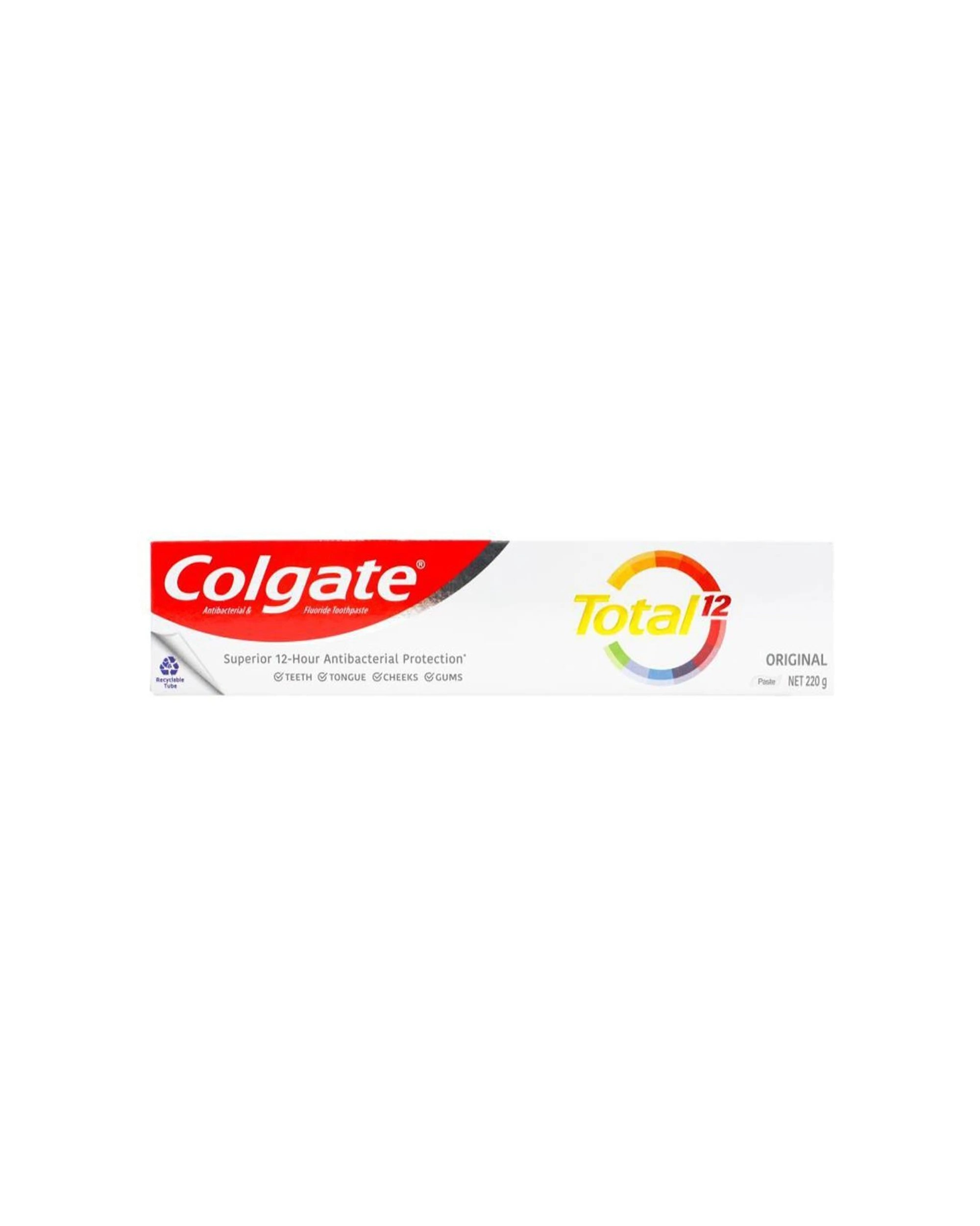 2 Colgate 6PK Fluoride Toothpaste Tube Total 12 Original Value Pack 220g - Multi, 2 of 4