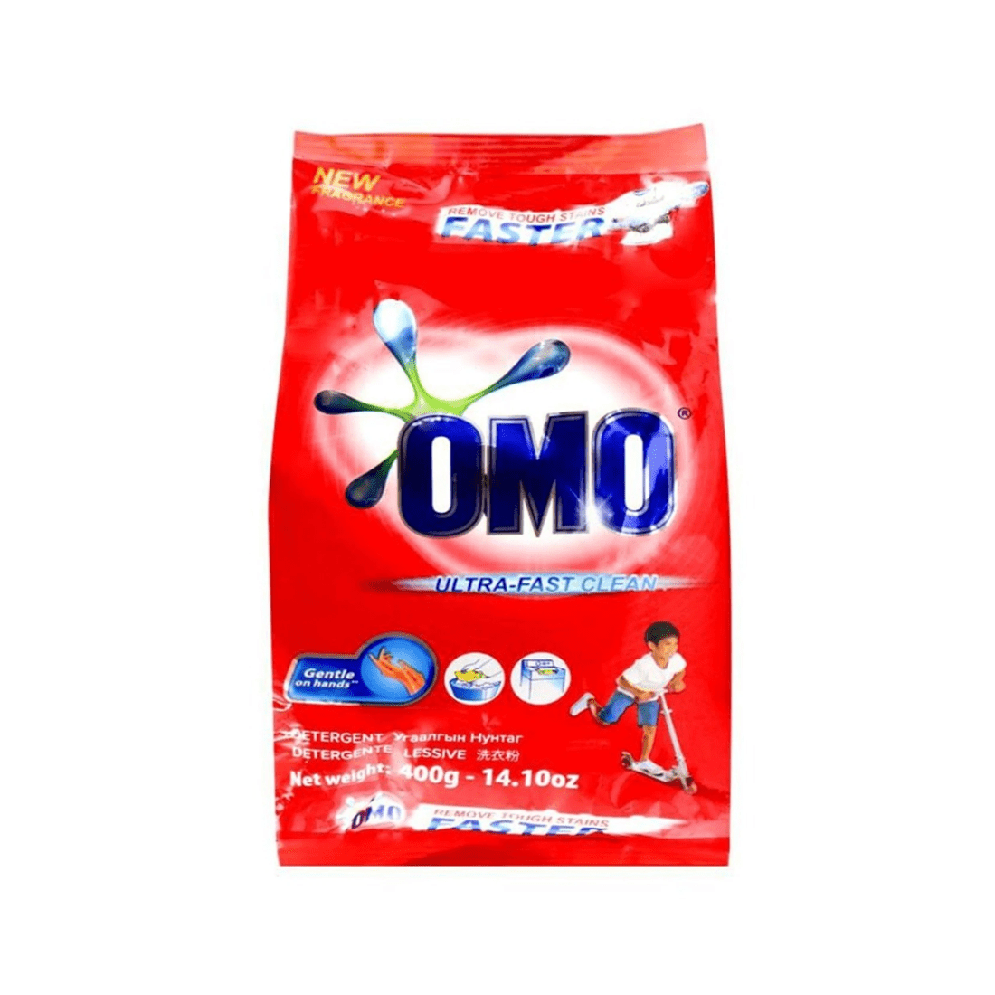 2 Omo 12PK Laundry Detergent Powder Ultra Fast Clean Hand Wash Top Loader 400g, 2 of 5