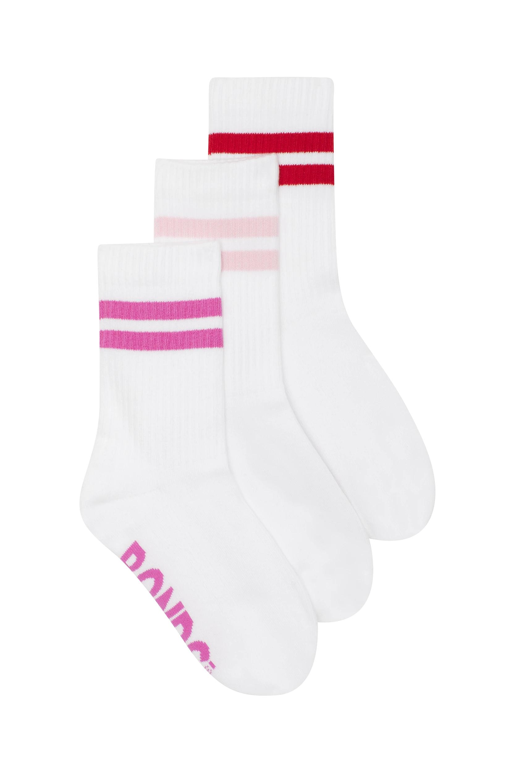 1 Bonds 3 Pack Cushioned Stripe Crew Socks MULTI, 1 of 6