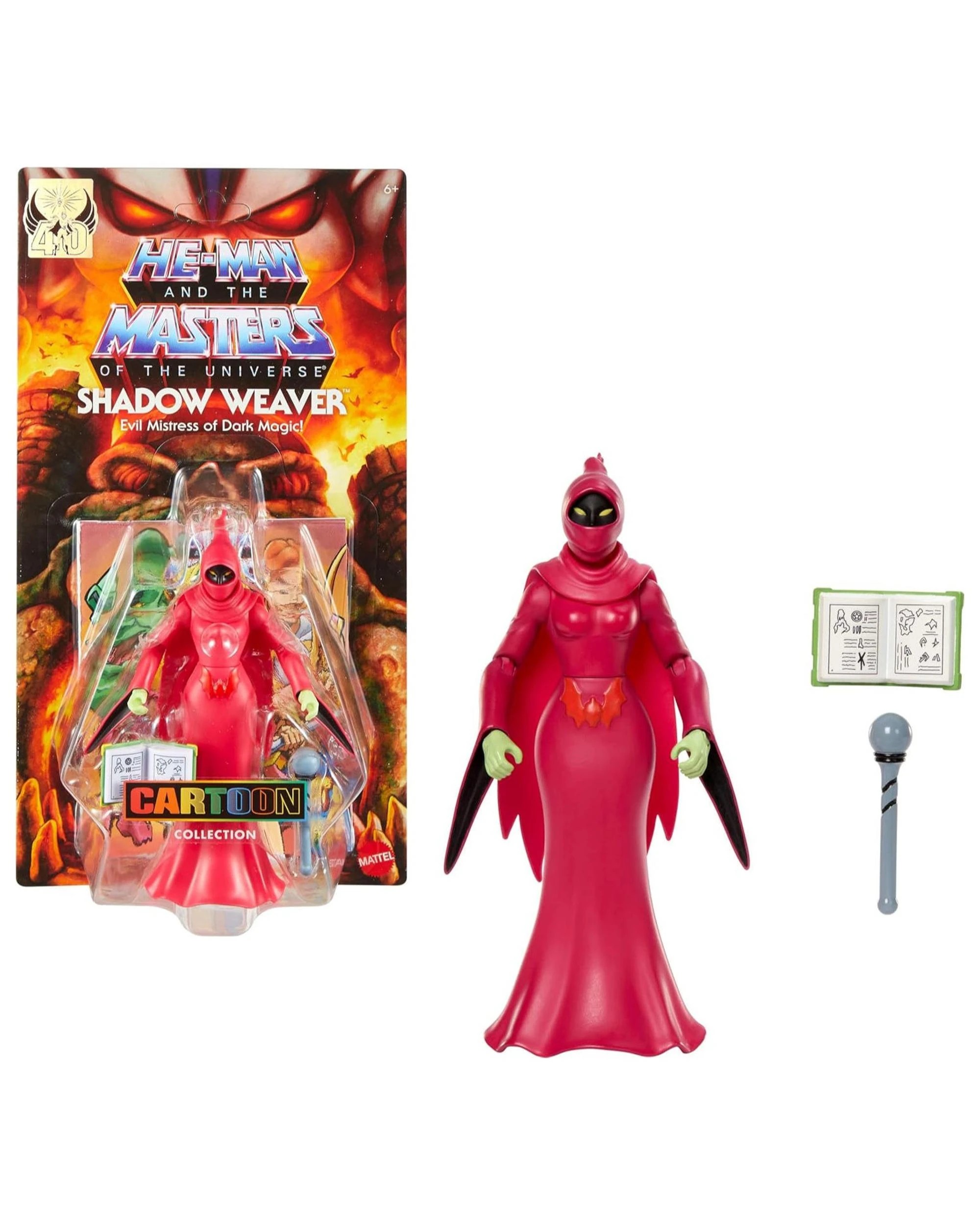 1 He-Man and the Masters of the Universe Origins Cartoon Collection Shadow Weaver Action Figure, 1 of 6