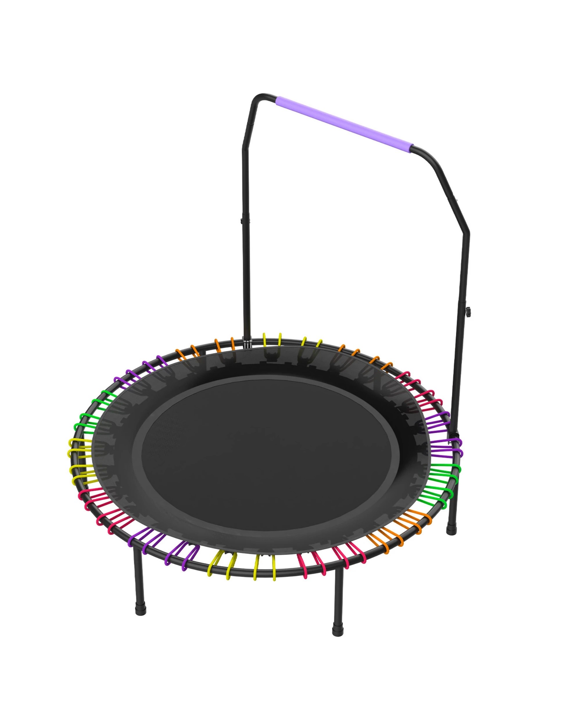 6 Advwin Mini Fitness Trampoline 48" Rebounder with Adjustable Foam Handle, 6 of 7