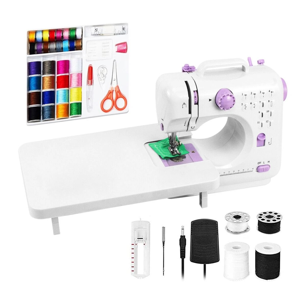 1 Ausway Mini Sewing Machine Electric Reverse Stitching Portable, 1 of 3
