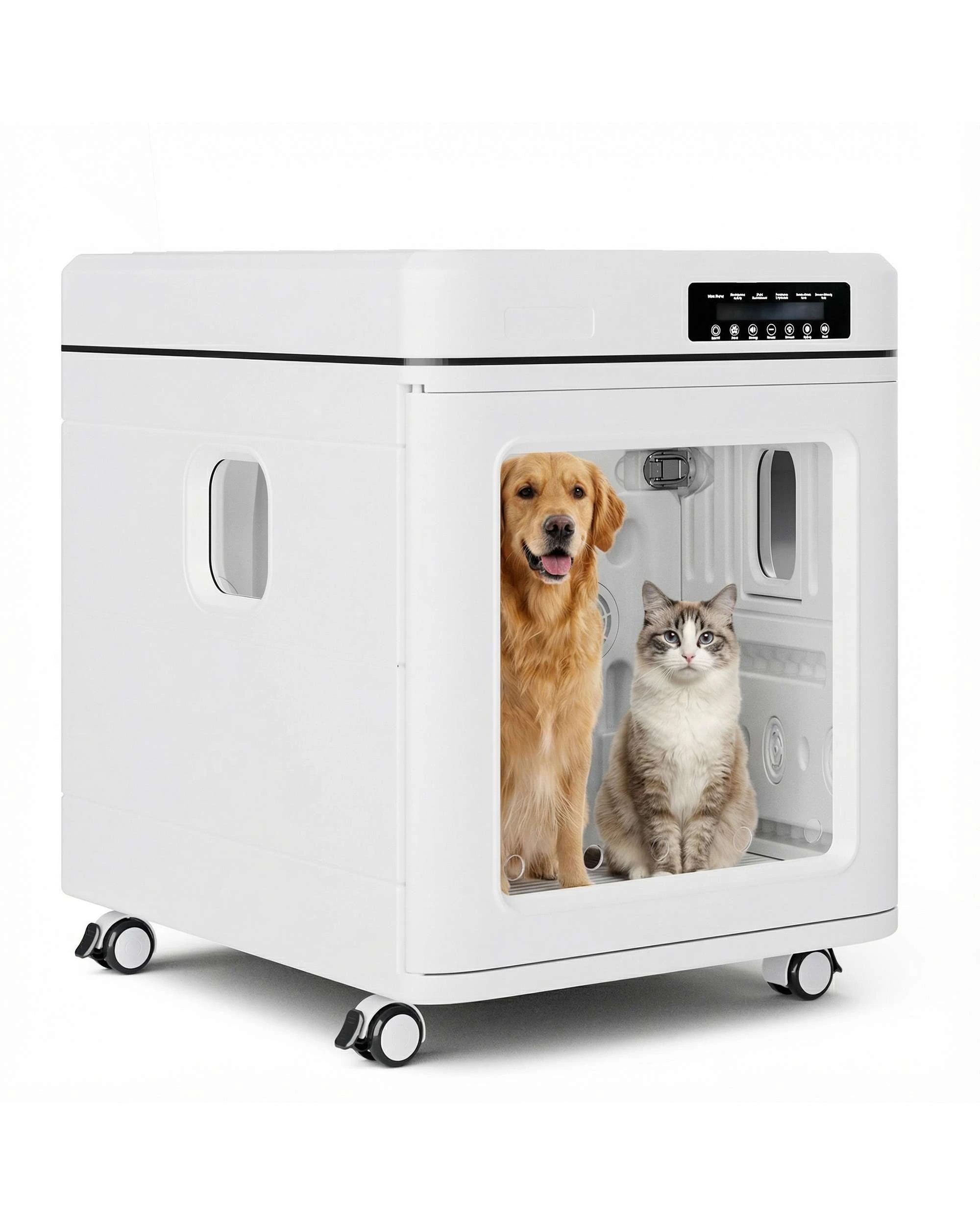 1 Advwin 100L Pet Dryer Box Foldable Pet Hair Dryer, 1 of 9