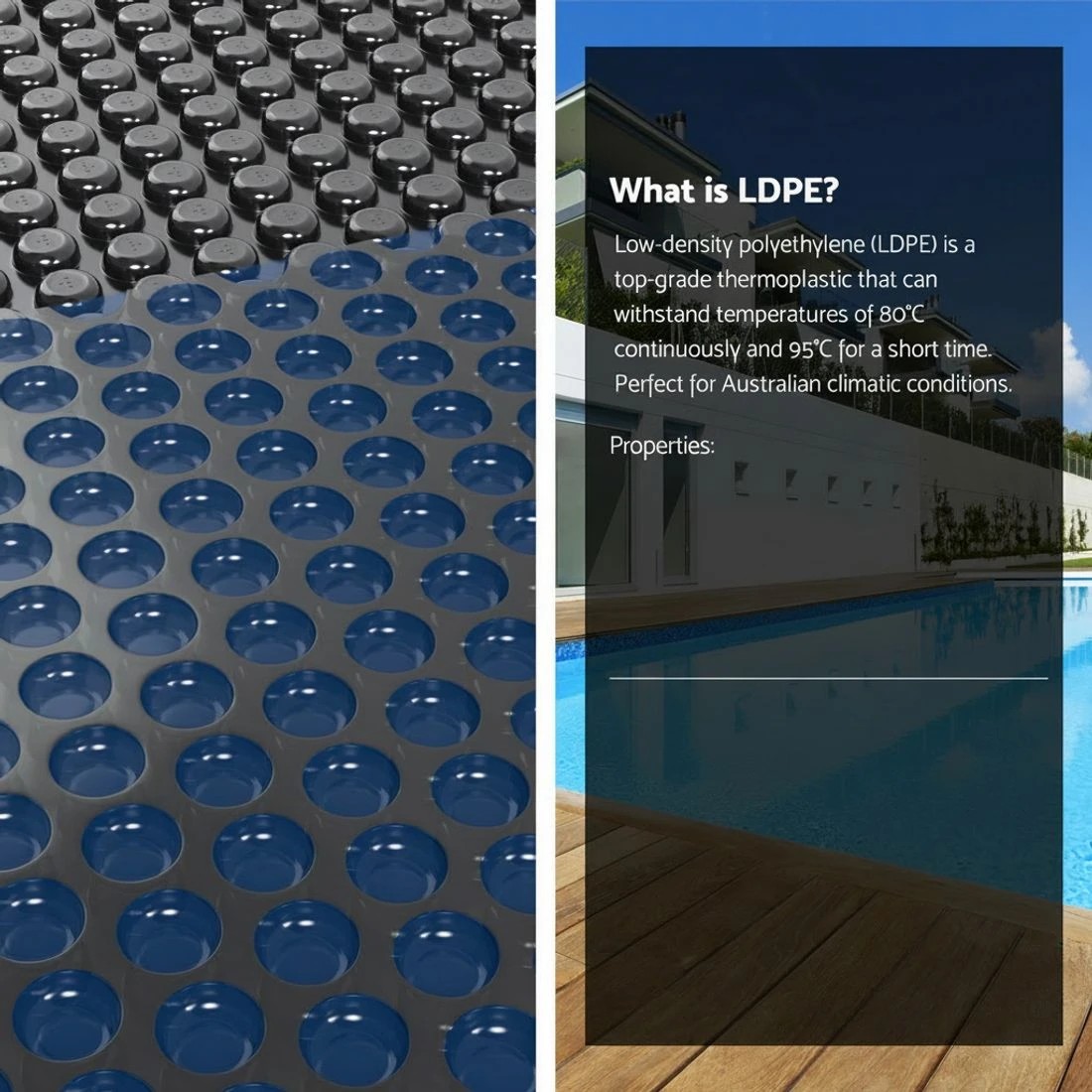6 Aquabuddy Pool Cover 600 Micron 6.5x3m w/ Roller 5.55m Swimming Pools Solar Blanket - Multi, 6 of 6