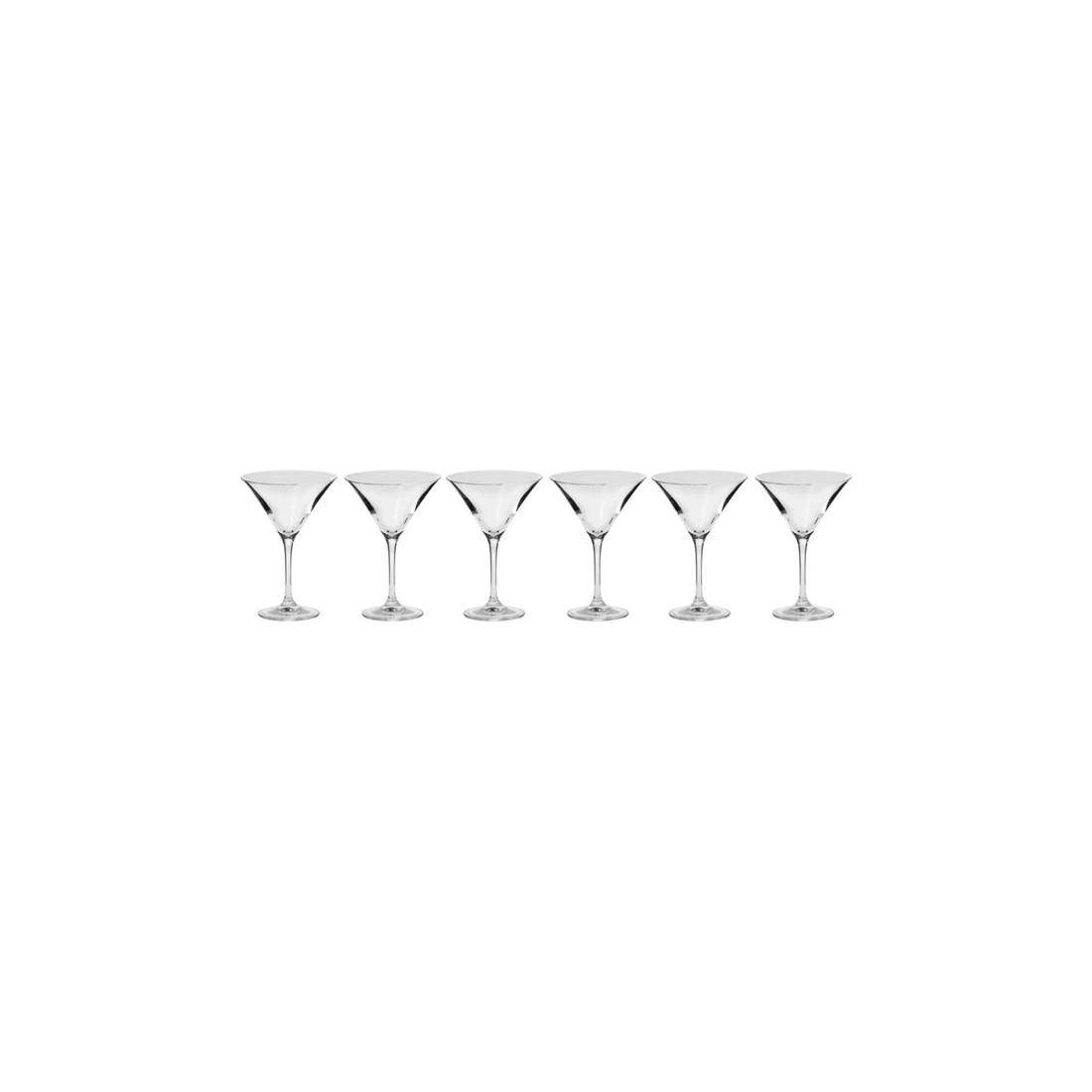 1 Krosno Avant-garde 6pc Martini Glass Set 240ml Cocktail Glasses Barware
 - Plain, 1 of 3