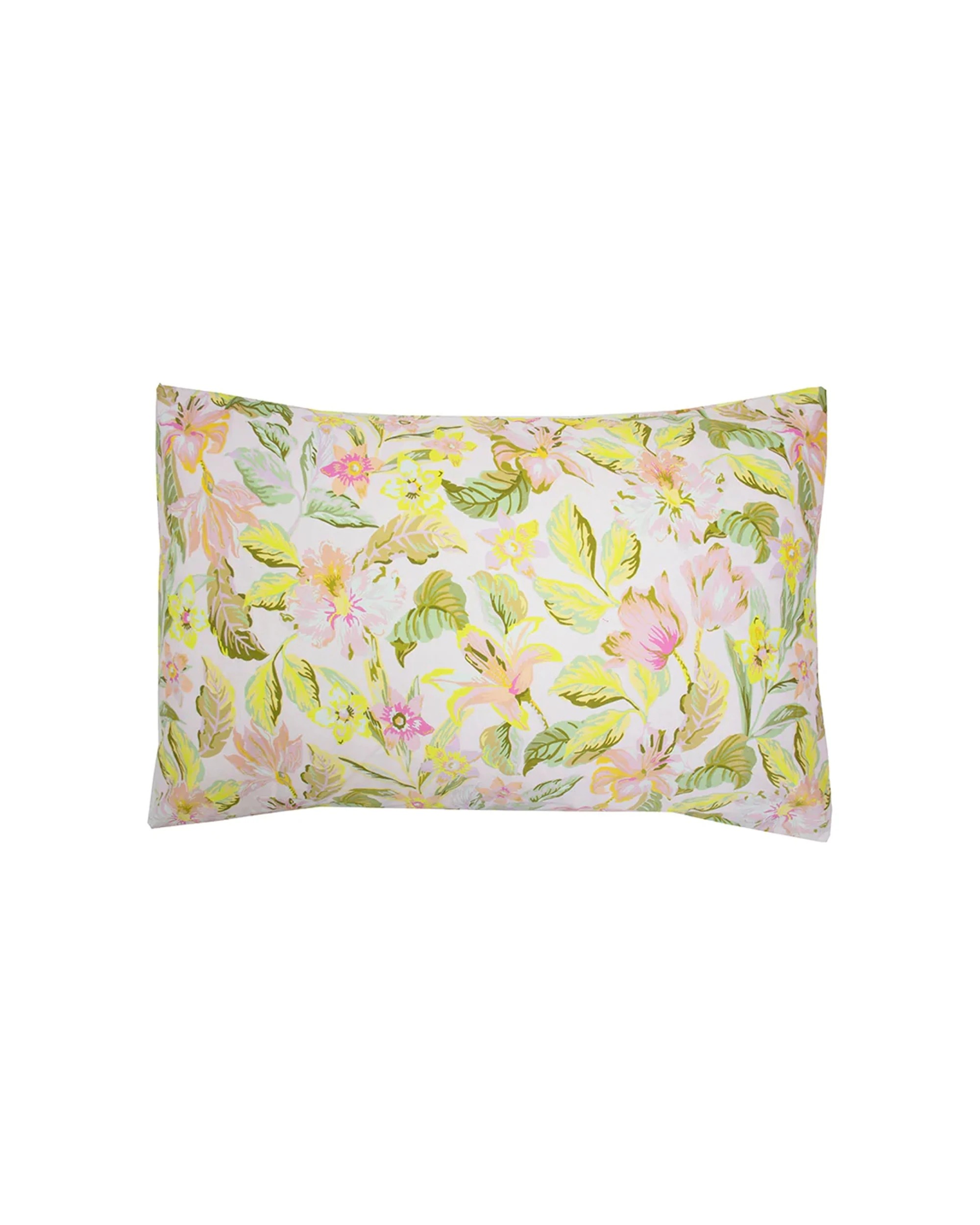 3 Bambury Phoebe Quilt Cover Set 100% Cotton Reversible Tropical Floral Set  - Queen Bed - Pattern, 3 of 10