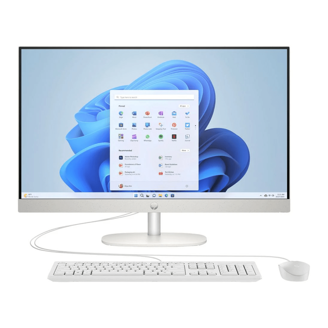 1 HP 27-CR1004A All-in-One AI Desktop PC Core Ultra 7 16/512GB, 1 of 6