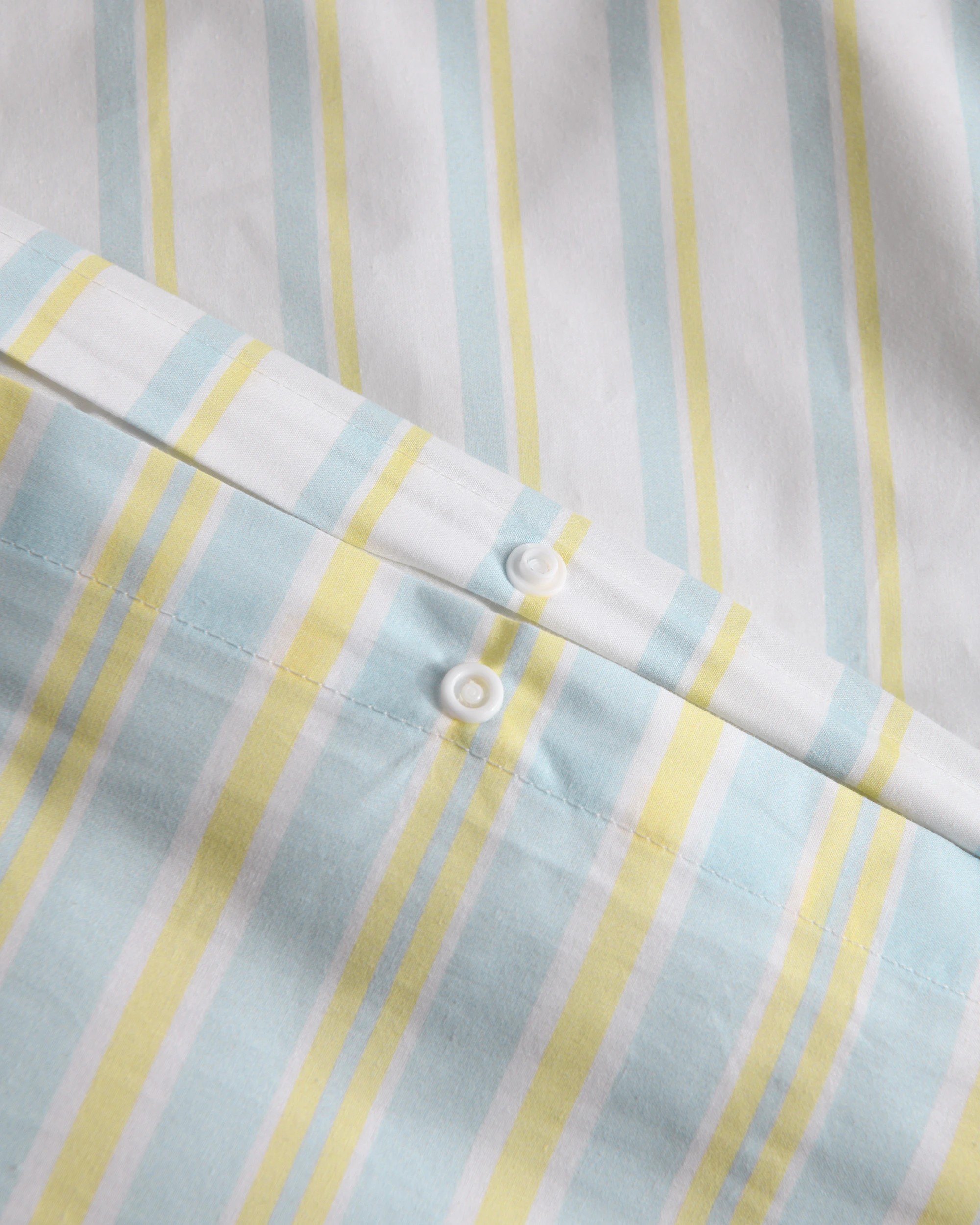 5 Dreamaker Axel Stripes Cotton Percale Reversible Quilt Cover Set - King Bed - Sky/Citron, 5 of 7