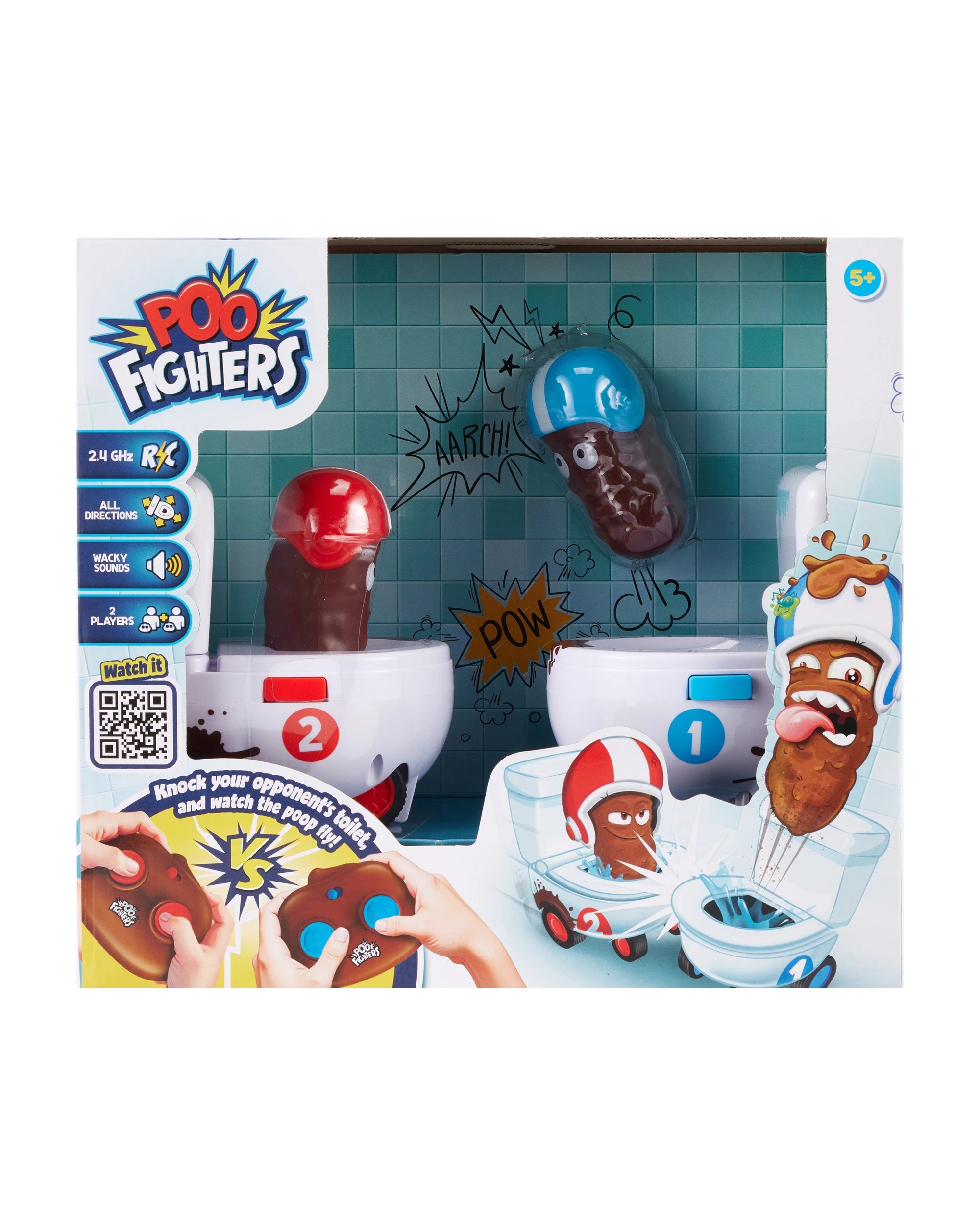 Poo Fighters Remote Control Bumper Toilets Toy - Kmart
