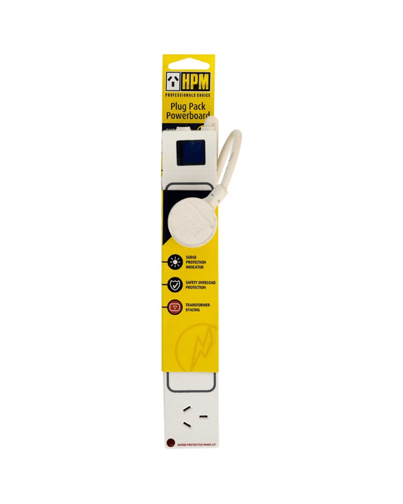 HPM Surge Protected 4 Outlet Powerboard