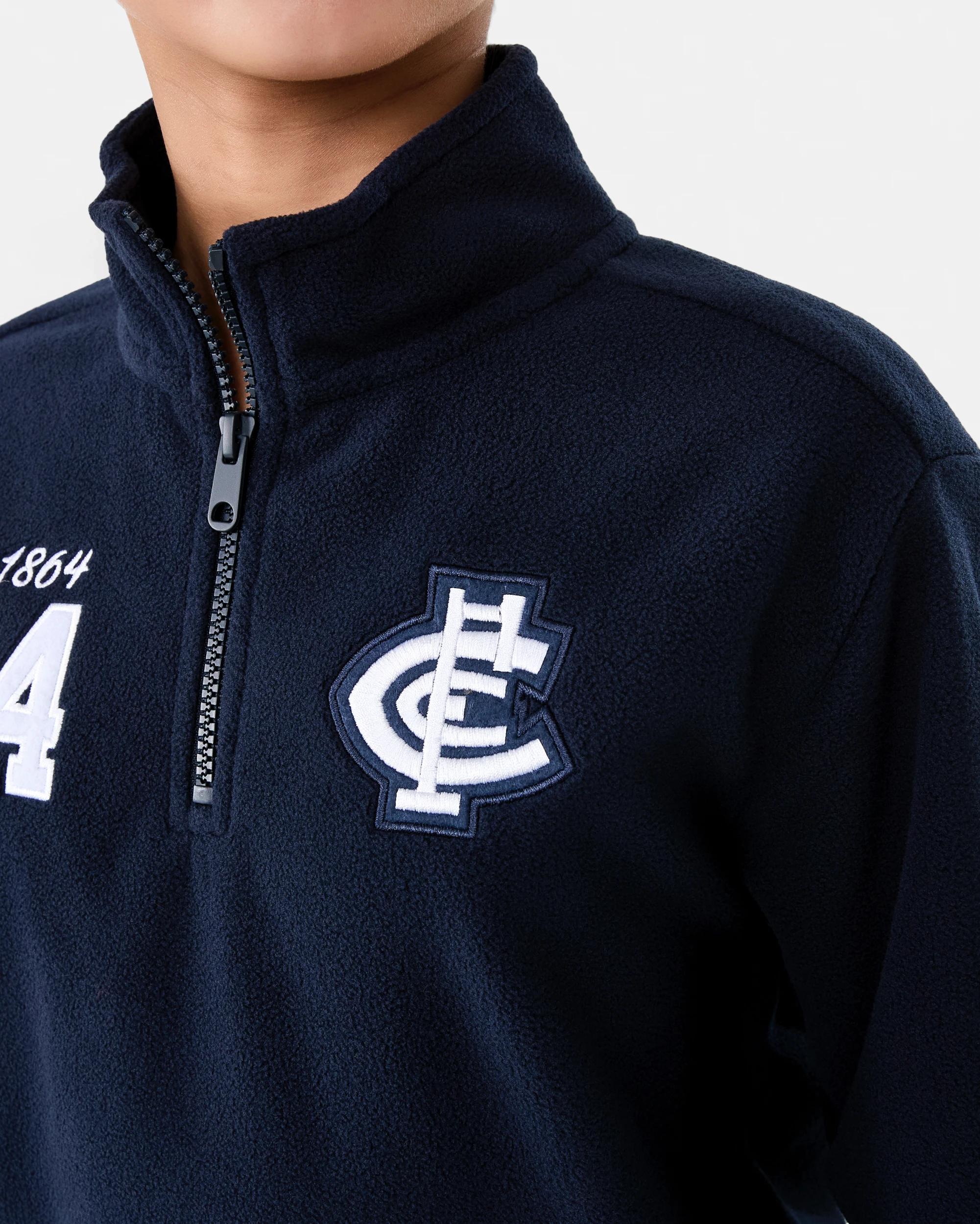 5 Official AFL Kids Polar Fleece Jacket Carlton, 5 of 10