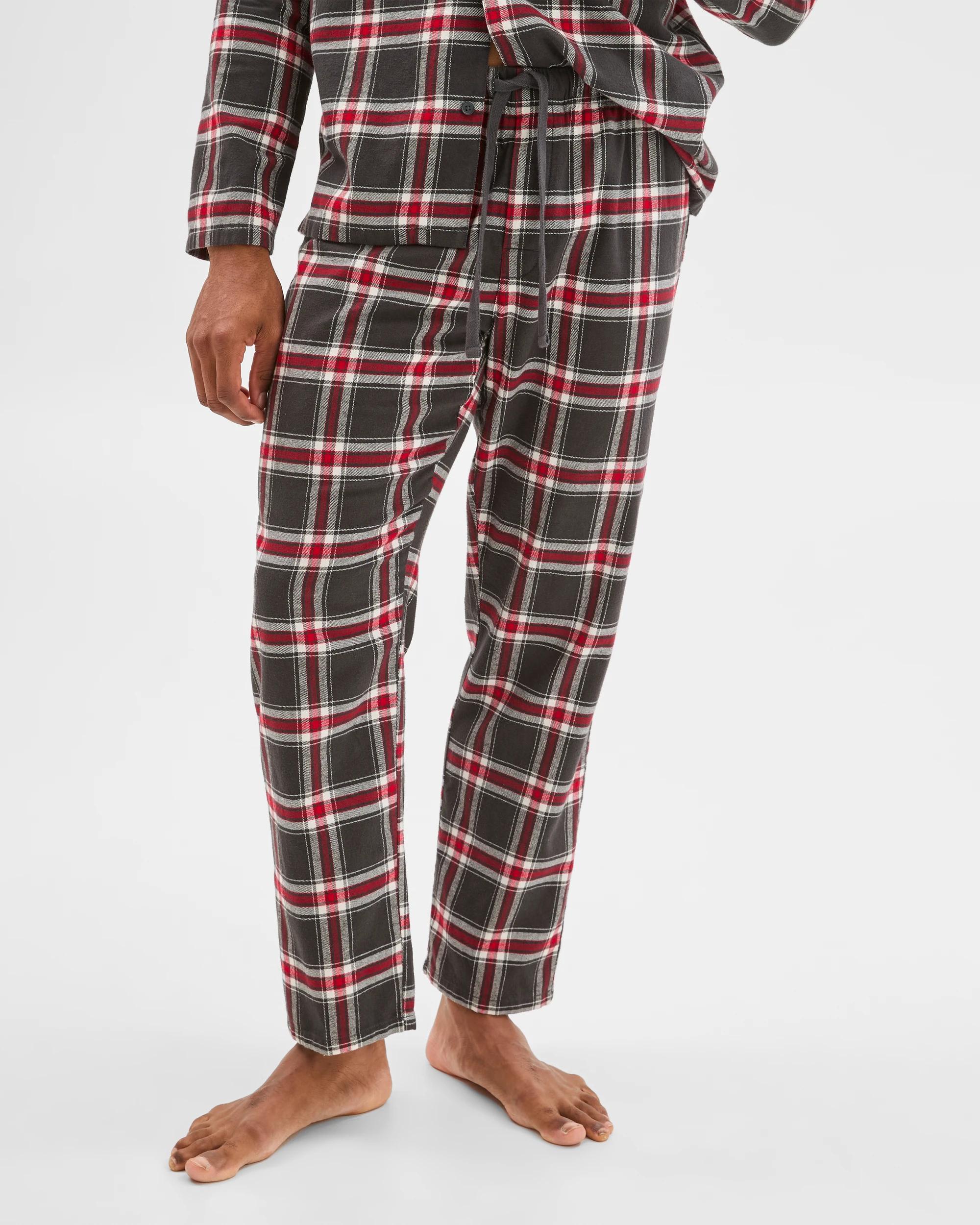 2 Target Man Flannelette Pyjama Set CHARCOAL CHECK, 2 of 7