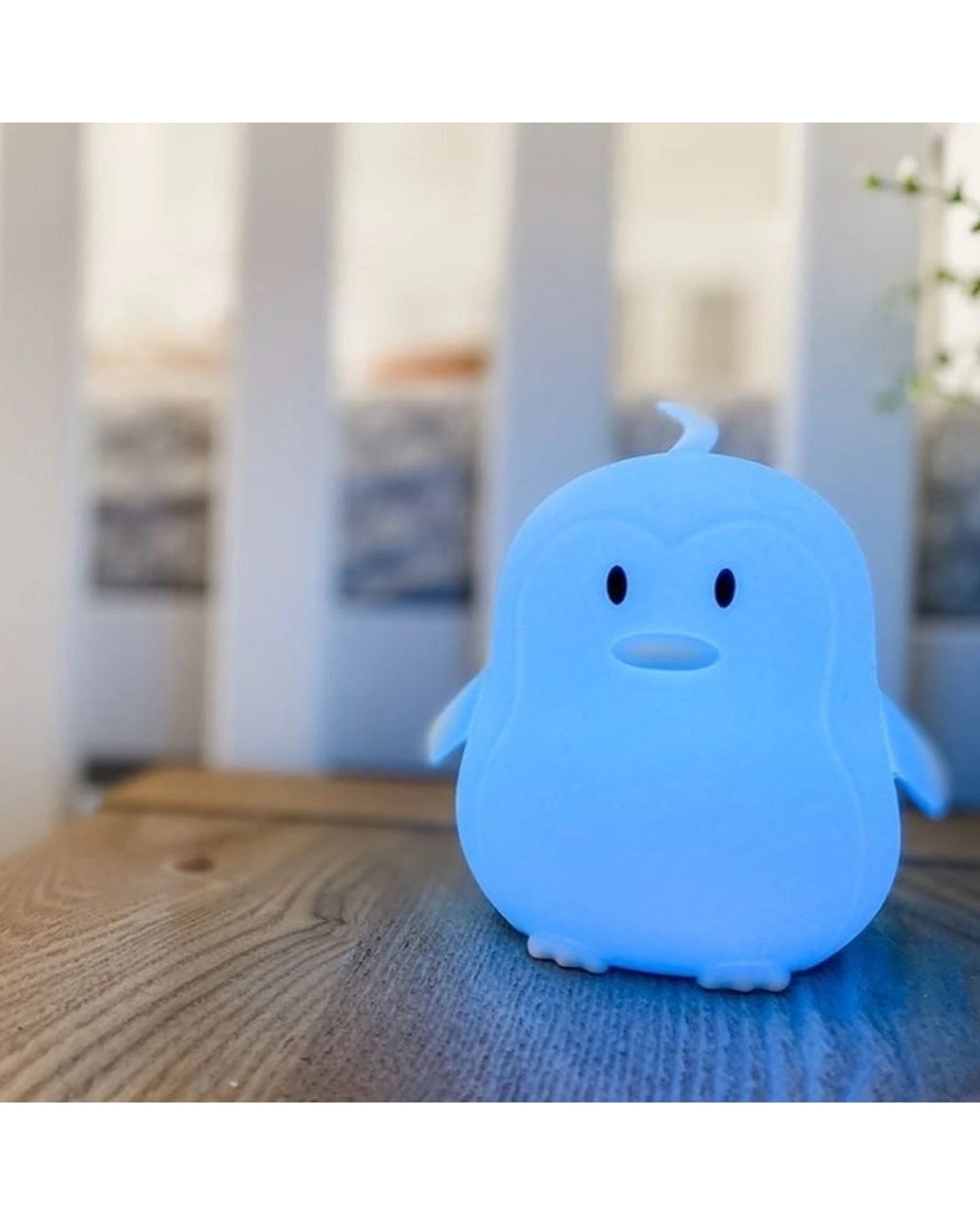 2 Babystudio Soft Silicon Night Light Penguin Multicolour USB Rechargeable - Multi, 2 of 4