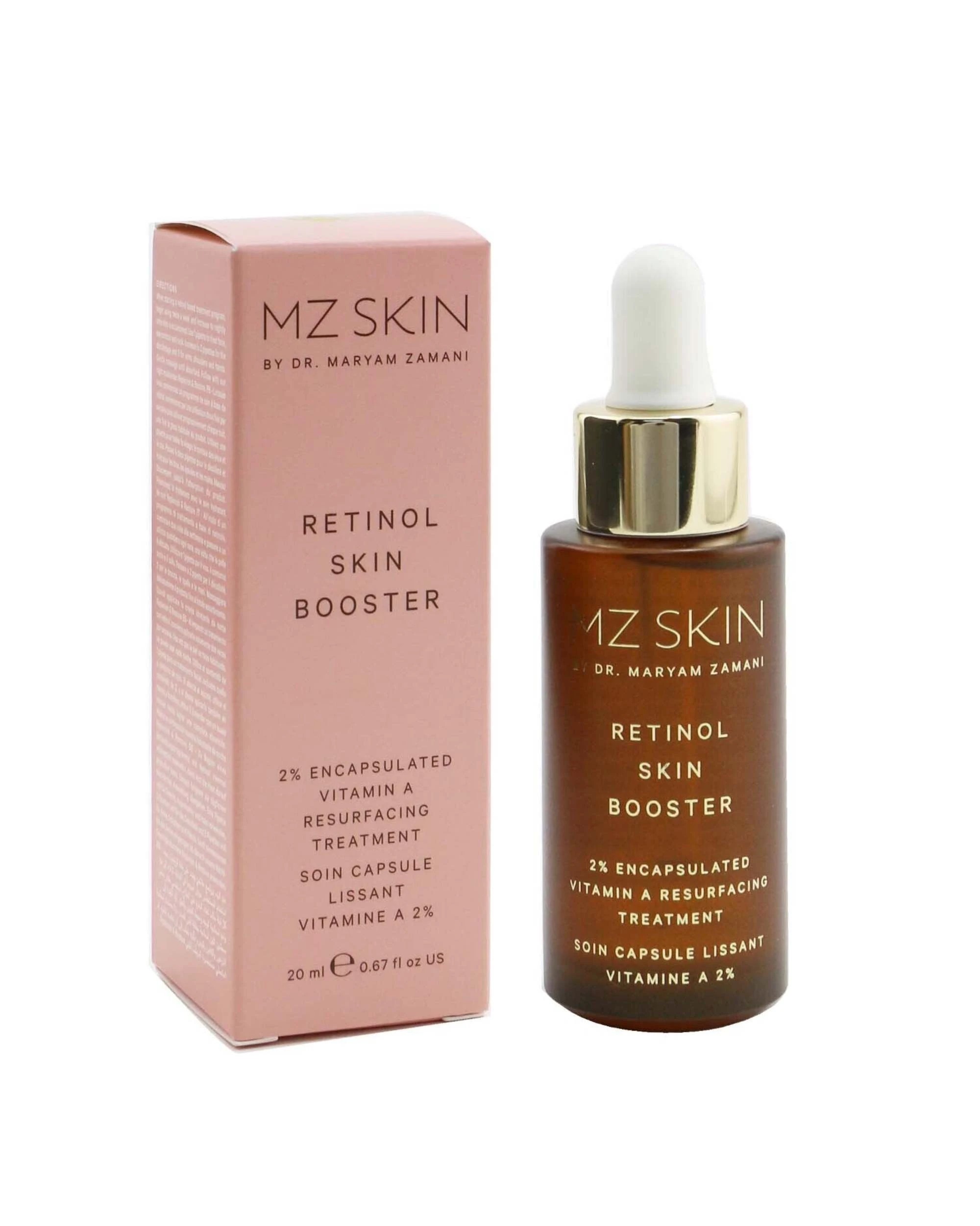 2 MZ Skin Retinol Skin Booster 2% Encapsulated Vitamin A Resurfacing Treatment  20ml/0.67oz, 2 of 3