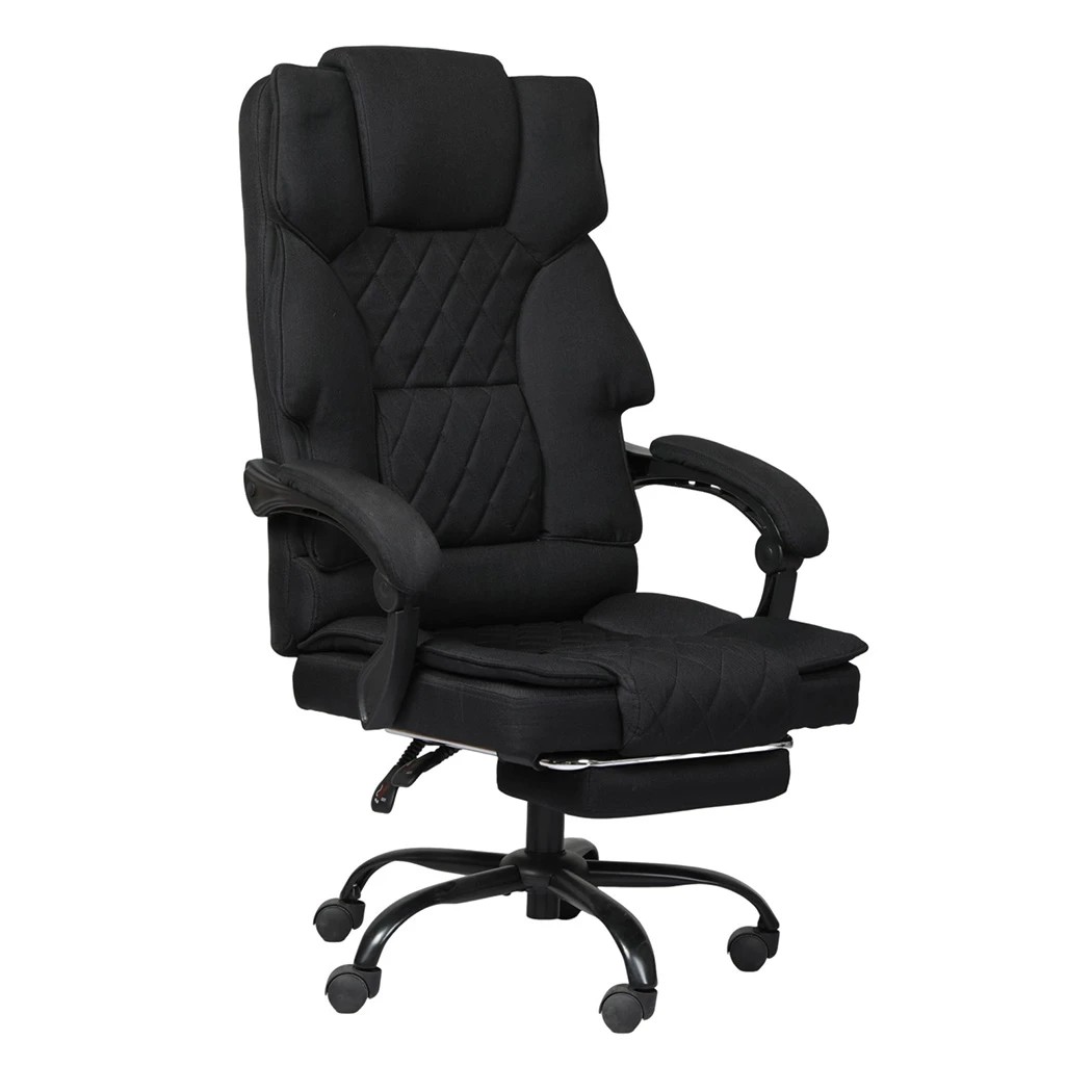 1 Levede Ergonomic Computer Chairs with Footrest and Wide Seat,dark gray, 1 of 7