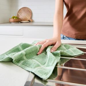 Pack of 3 Terry Dish Cloths - Green