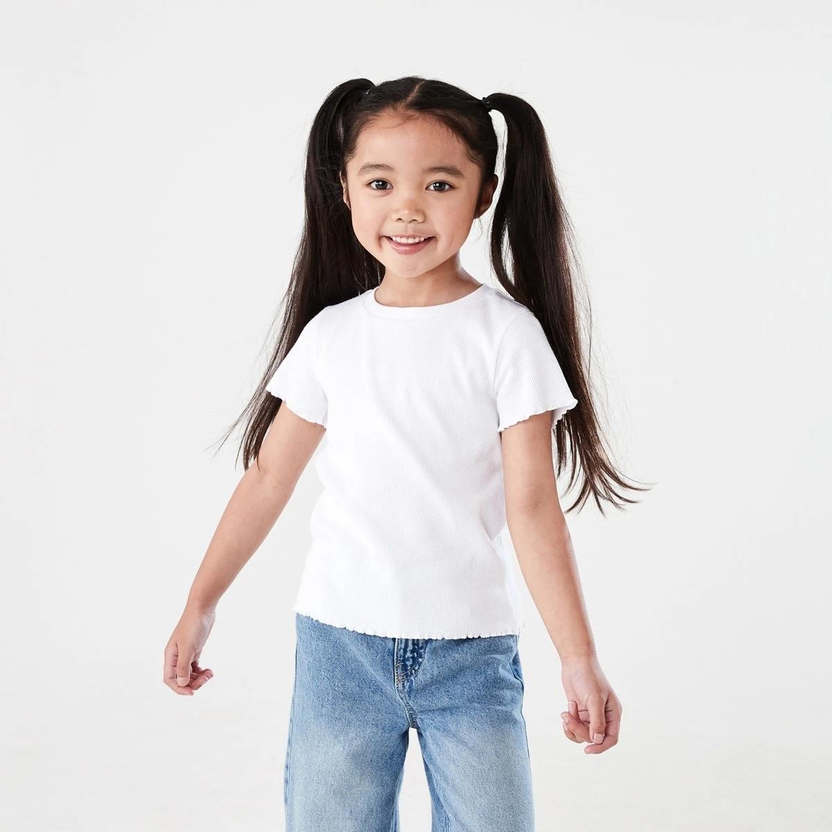 1 Short Sleeve Rib T-shirt WHITE, 1 of 7