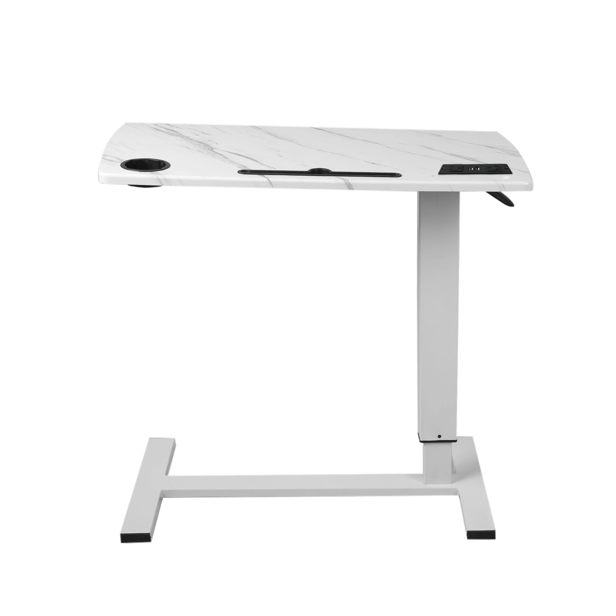 2 Levede Adjustable Standing Desk - White, 2 of 4