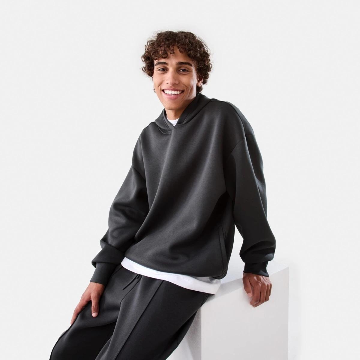 9 Oversized Scuba Hoodie VOLCANIC ROCK, 9 of 9