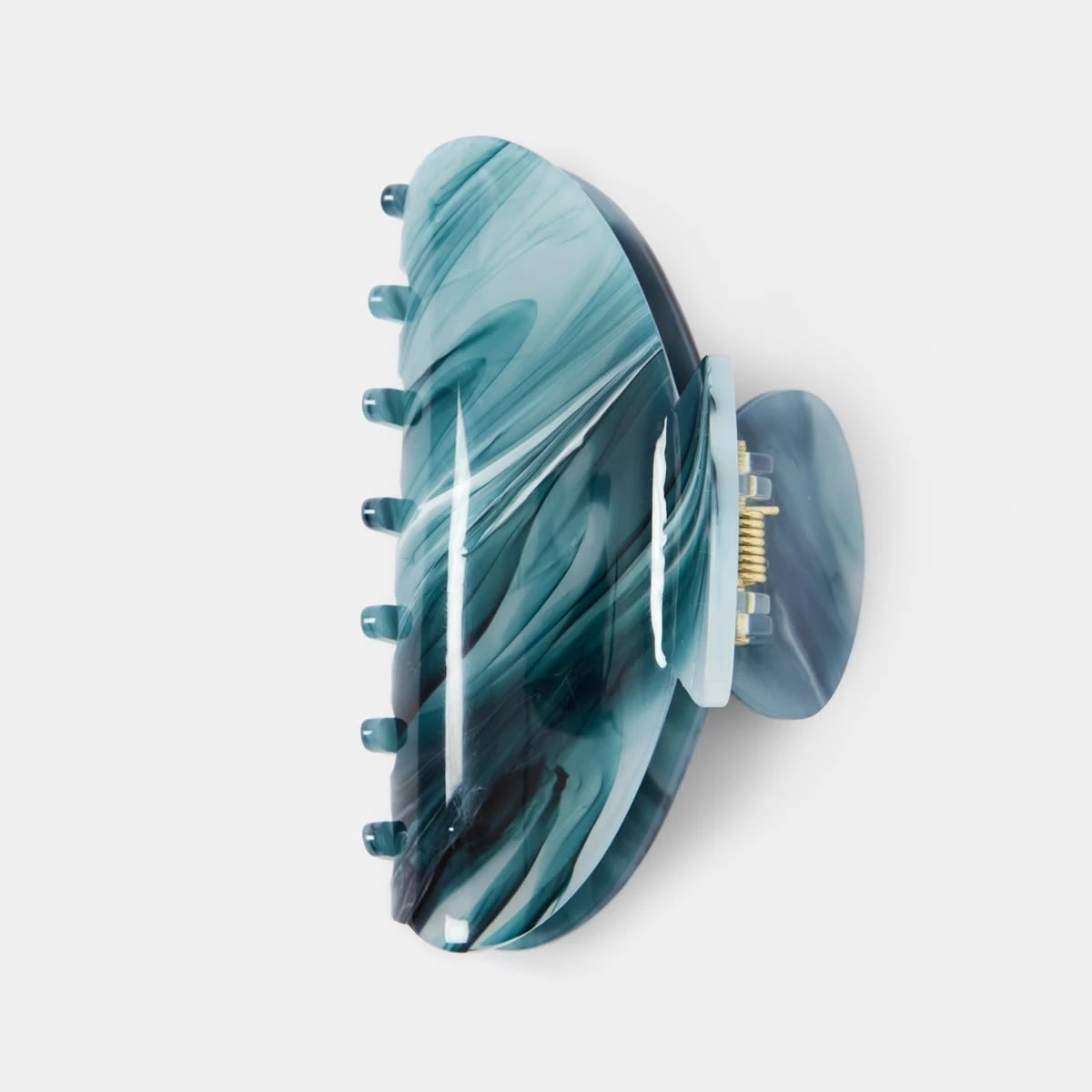 5 2 Pack Blue Contrast Claw Hair Clips, 5 of 7