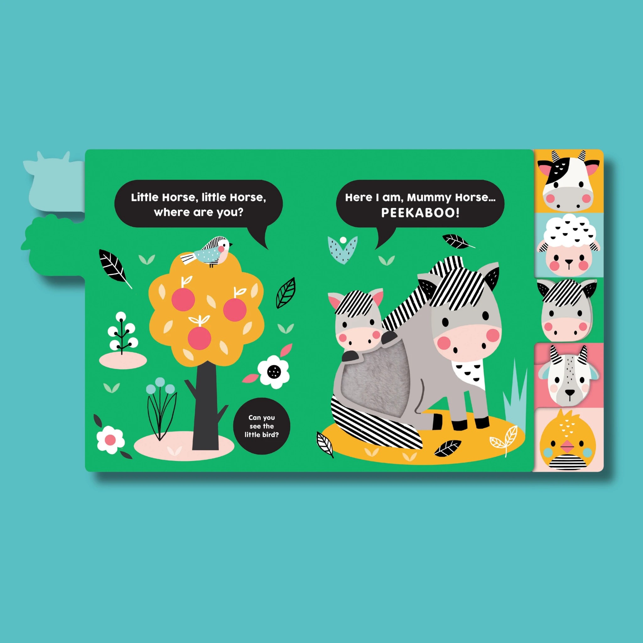 2 Touch and Find Peekaboo: Little Cow - Book, 2 of 3