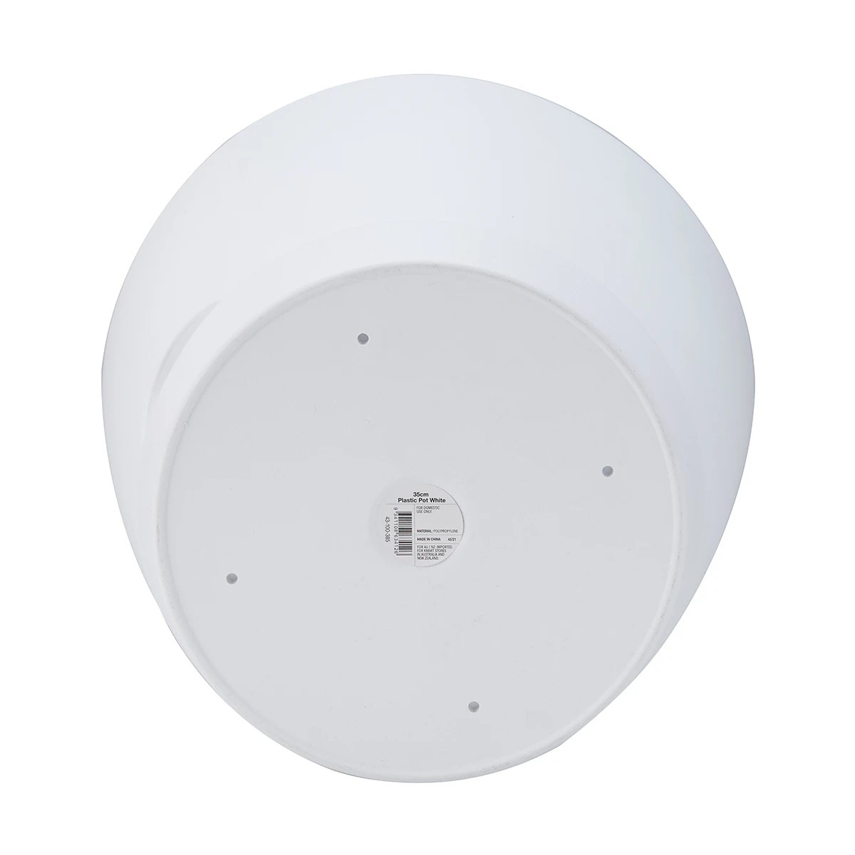 5 35cm Plastic Pot - White, 5 of 5