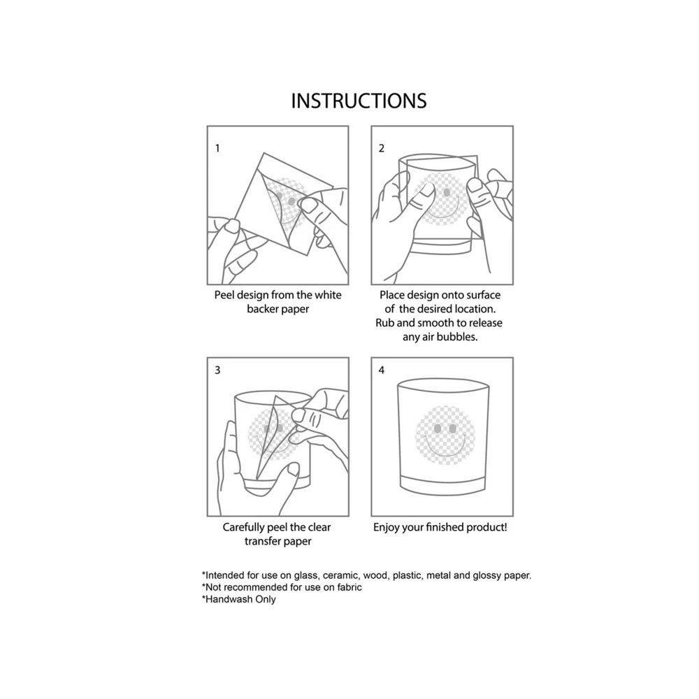 5 Otto Cold Transfer Sticker Bubble Letters, 5 of 5