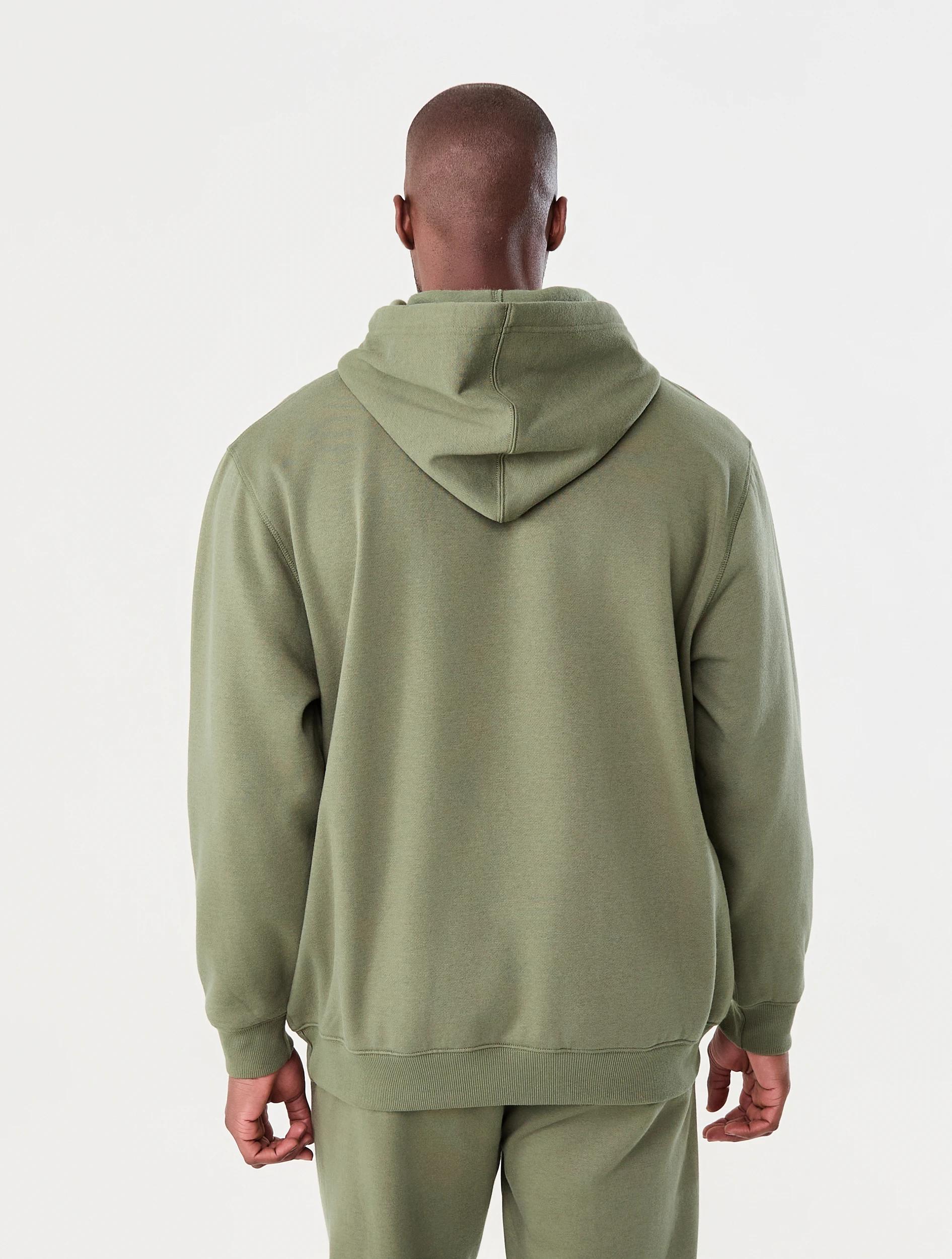 3 Everlast Mens Bronx Hoodie Olive, 3 of 8