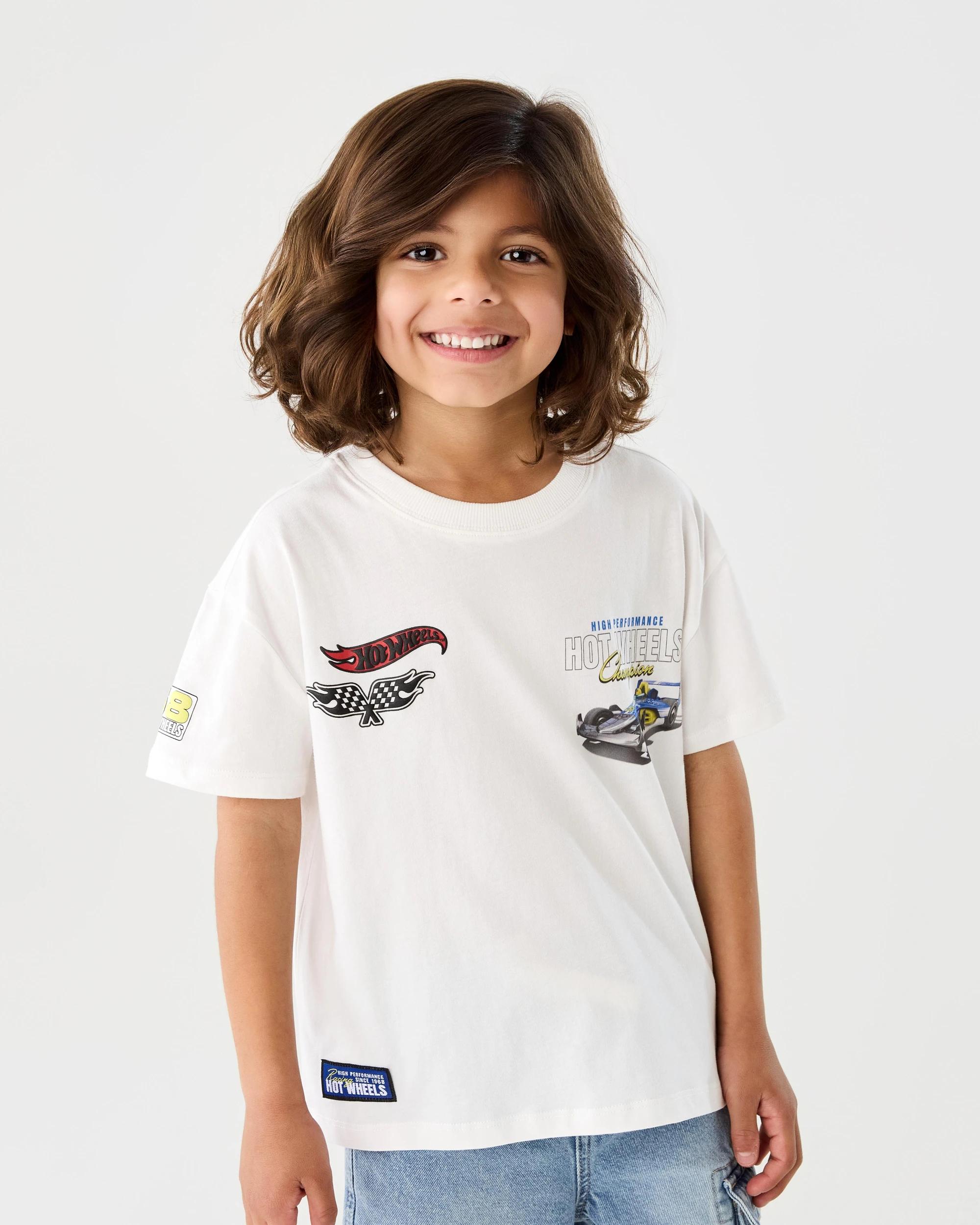 1 Hot Wheels License Oversized Printed T-shirt Hot Wheels, 1 of 9