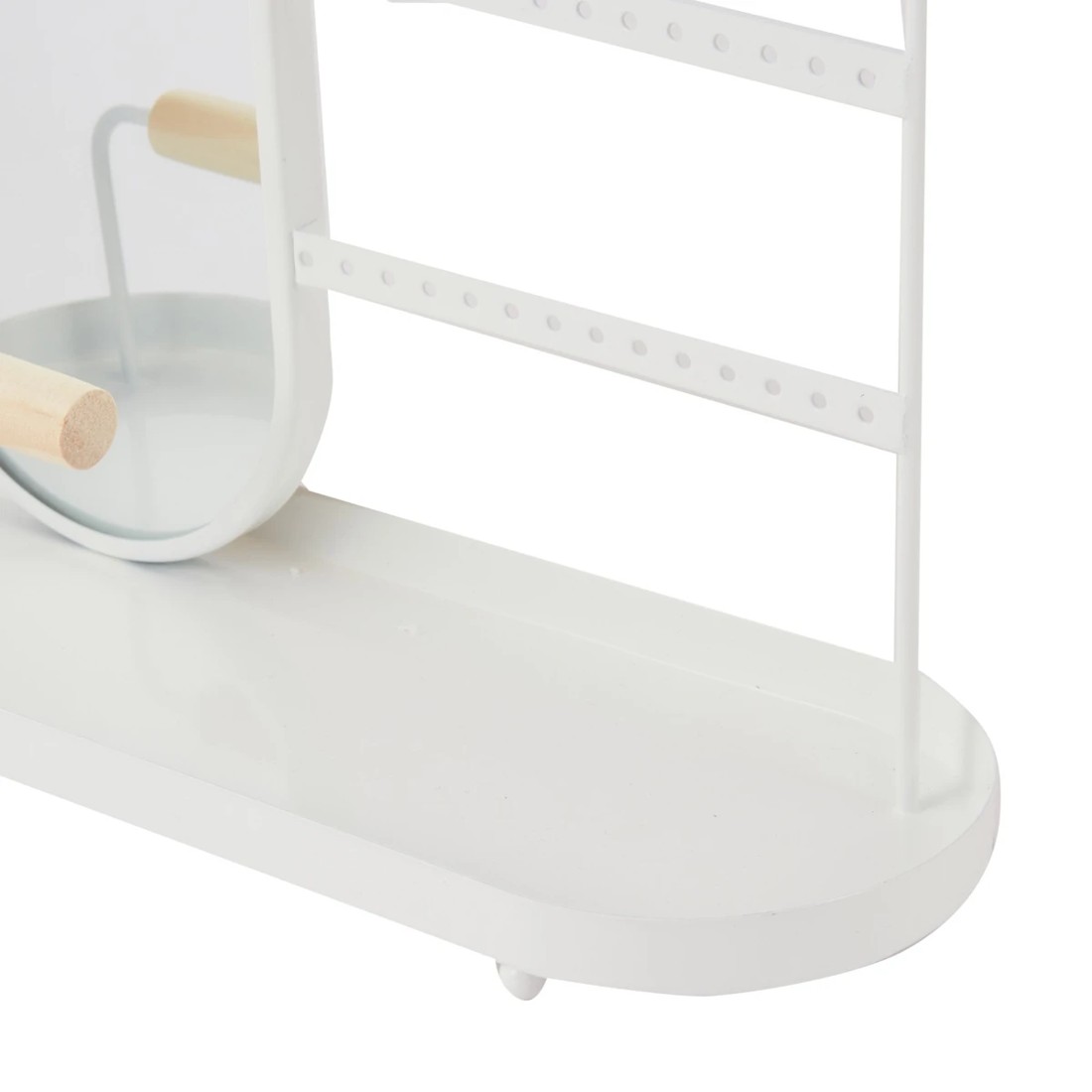 6 Jewellery Storage with Mirror - White, 6 of 7