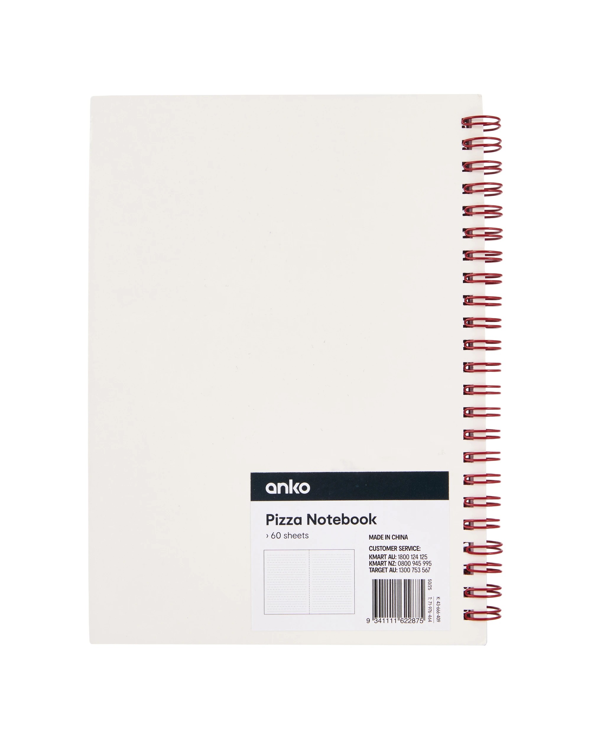 4 A5 Notebook Pizza 80gsm 120 Pages, 4 of 4