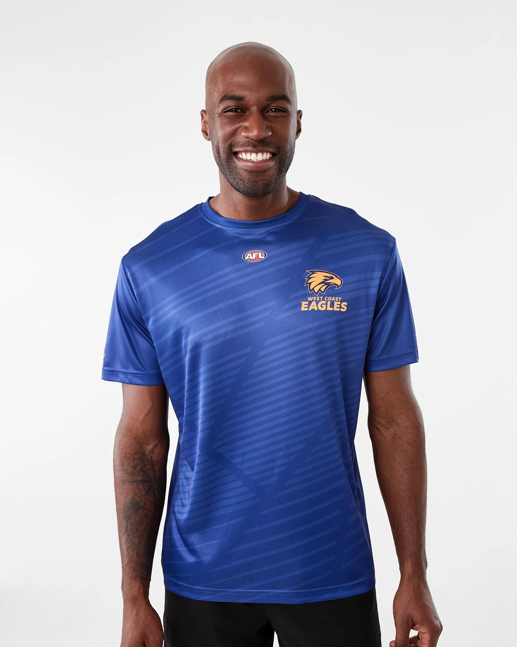 1 Official AFL Adult Training T-shirt West Coast, 1 of 9