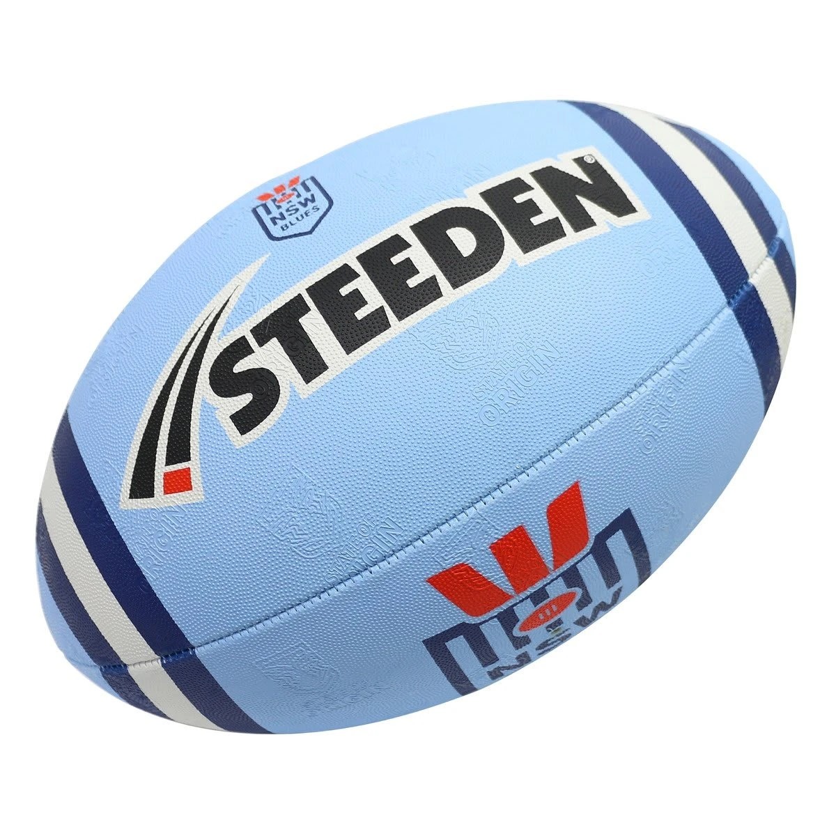 1 NSW Blues Steeden Rugby Ball - Size 3, 1 of 2