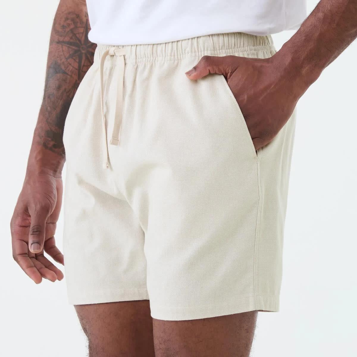 2 Textured Volley Shorts NATURAL YD, 2 of 6