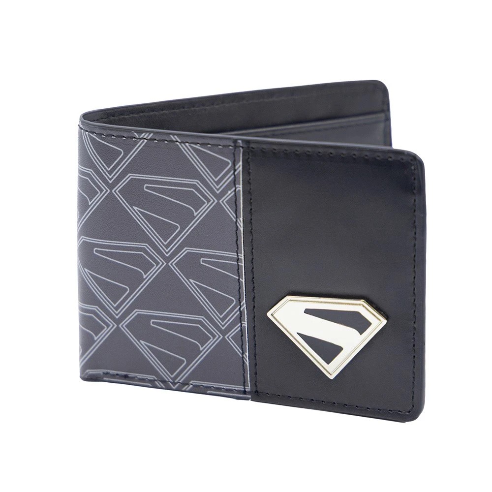 1 DC Comics - Superman 2025 - Superman Shield Bi-fold Wallet - ONE SIZE - Black, 1 of 4