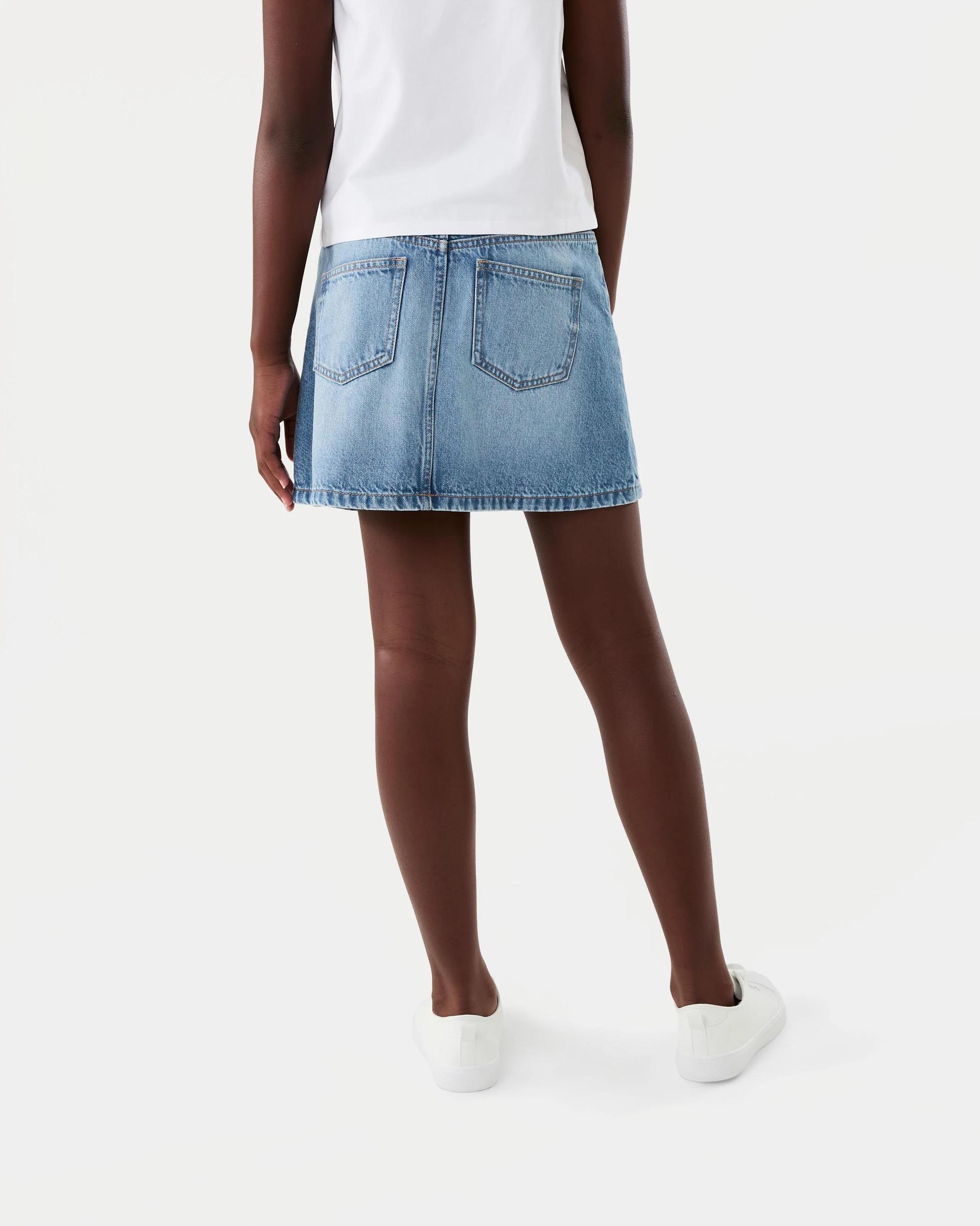 2 Denim Skirt Mid Wash, 2 of 8