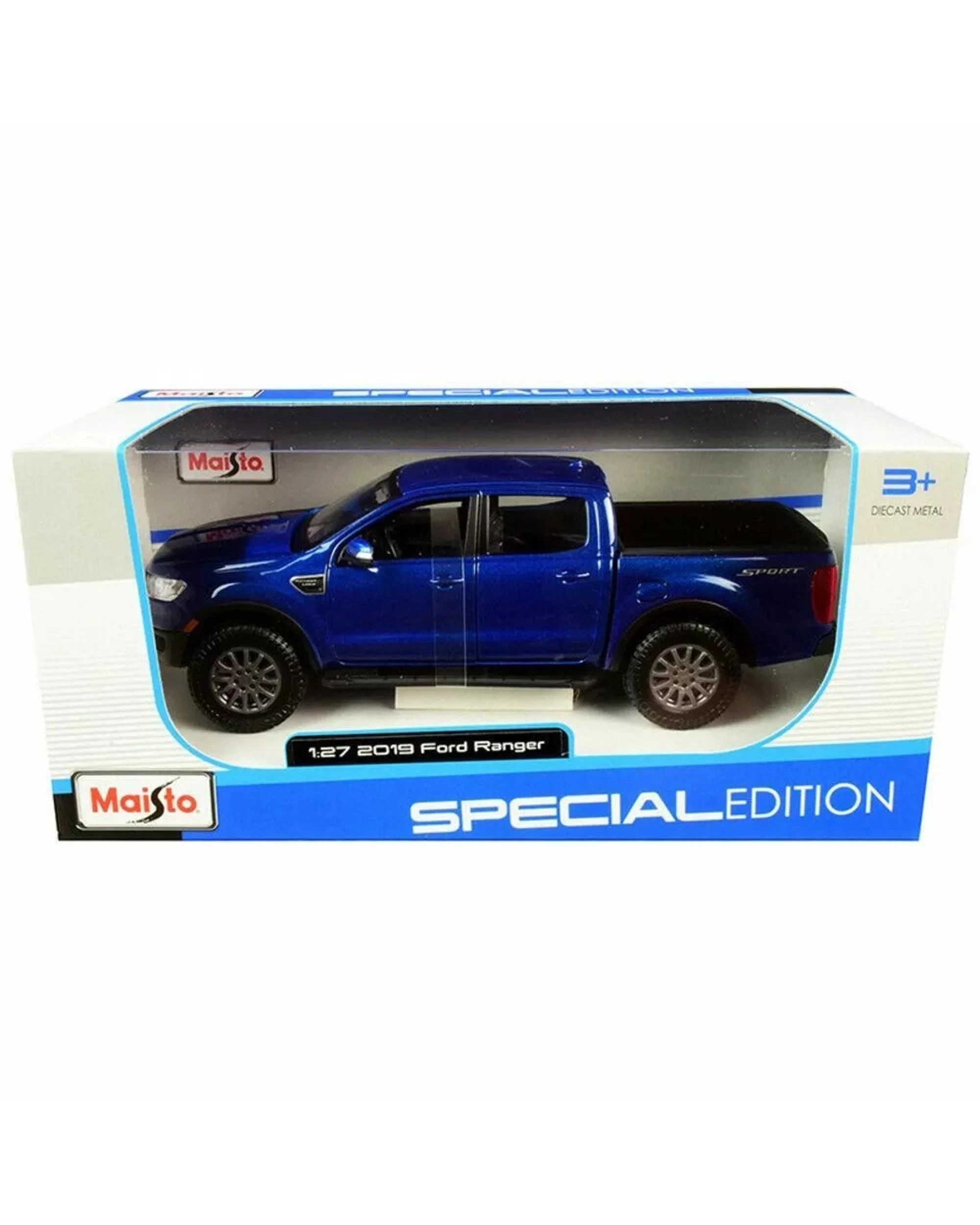 1 Maisto Special Edition 2019 Ford Ranger 4-Door Cab 1:27 Scale Model Car Assorted - Blue, 1 of 10