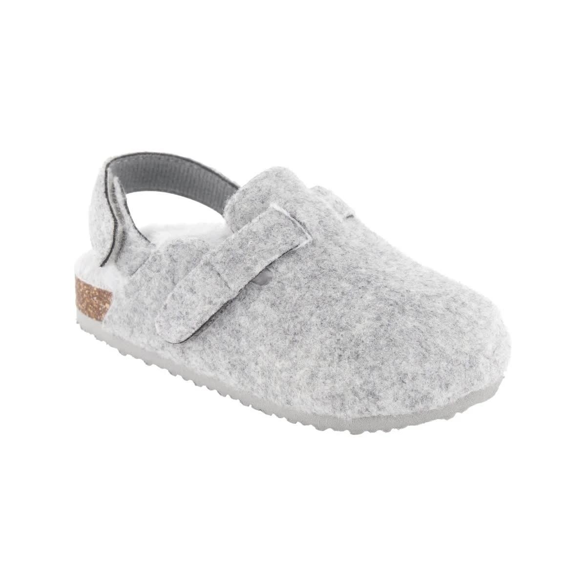 1 Junior Footbed Clogs Grey Marle, 1 of 3