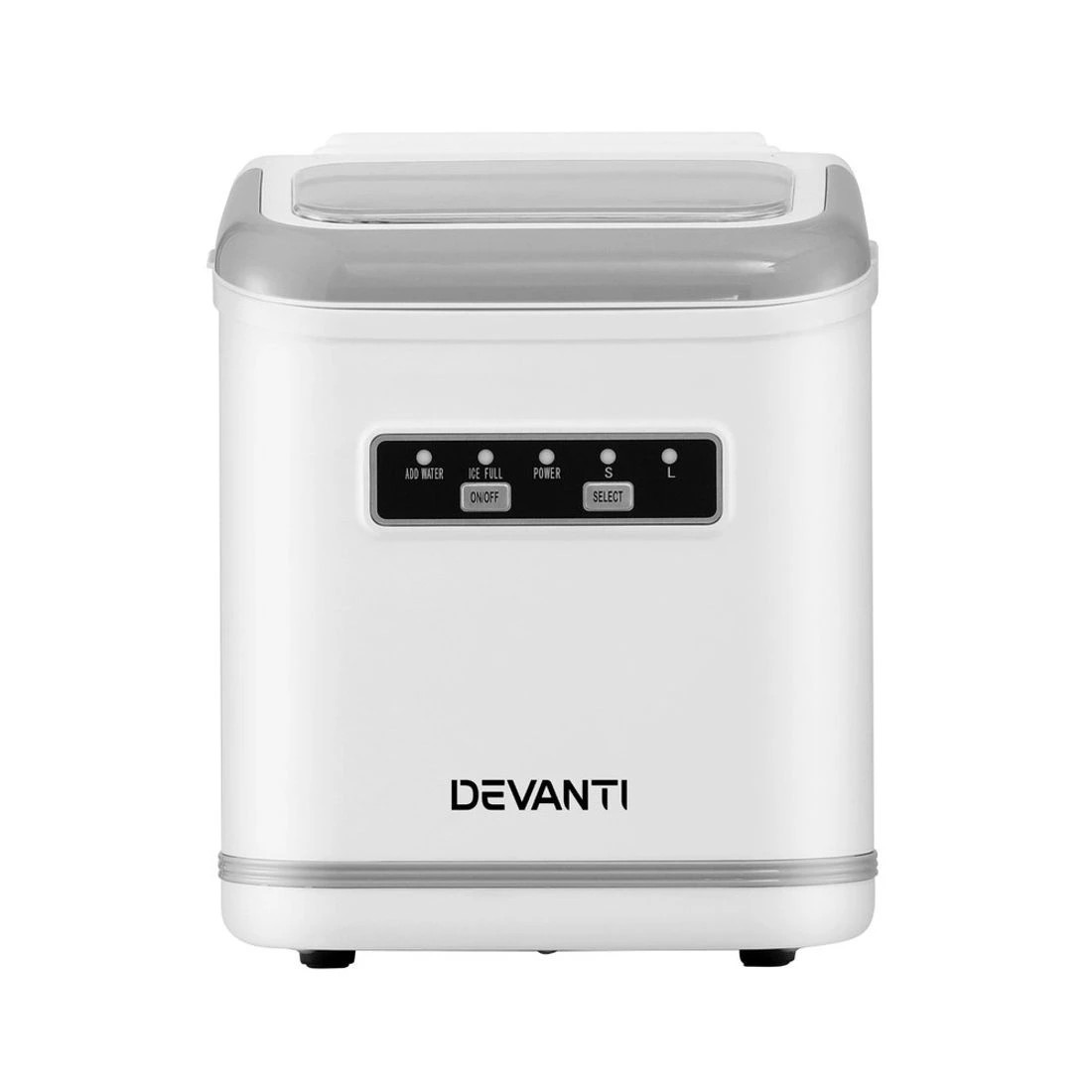 4 Devanti Ice Maker Machine Portable 12kg Countertop w/Self Cleaning 1.3L - White, 4 of 7